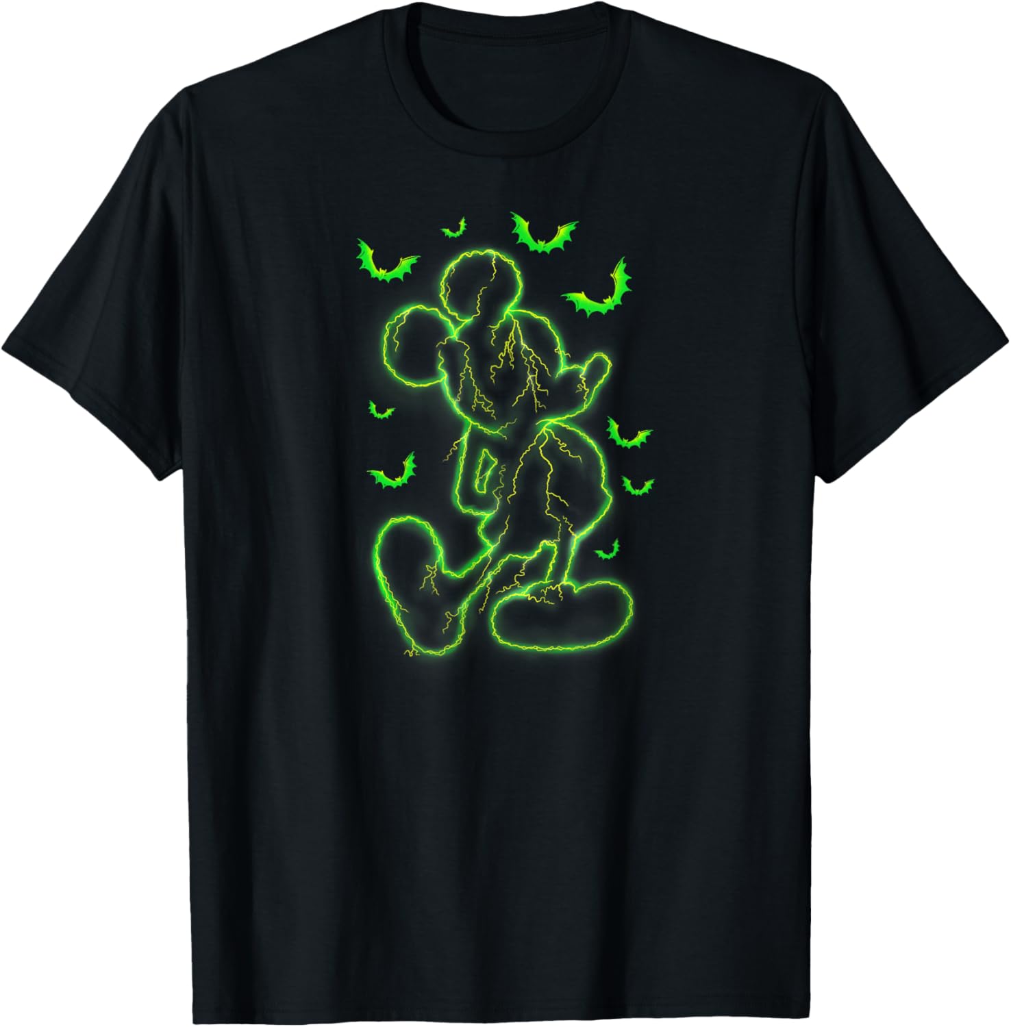 Mickey Mouse Green Lighting Halloween T-Shirt for Kids and Adults - 9