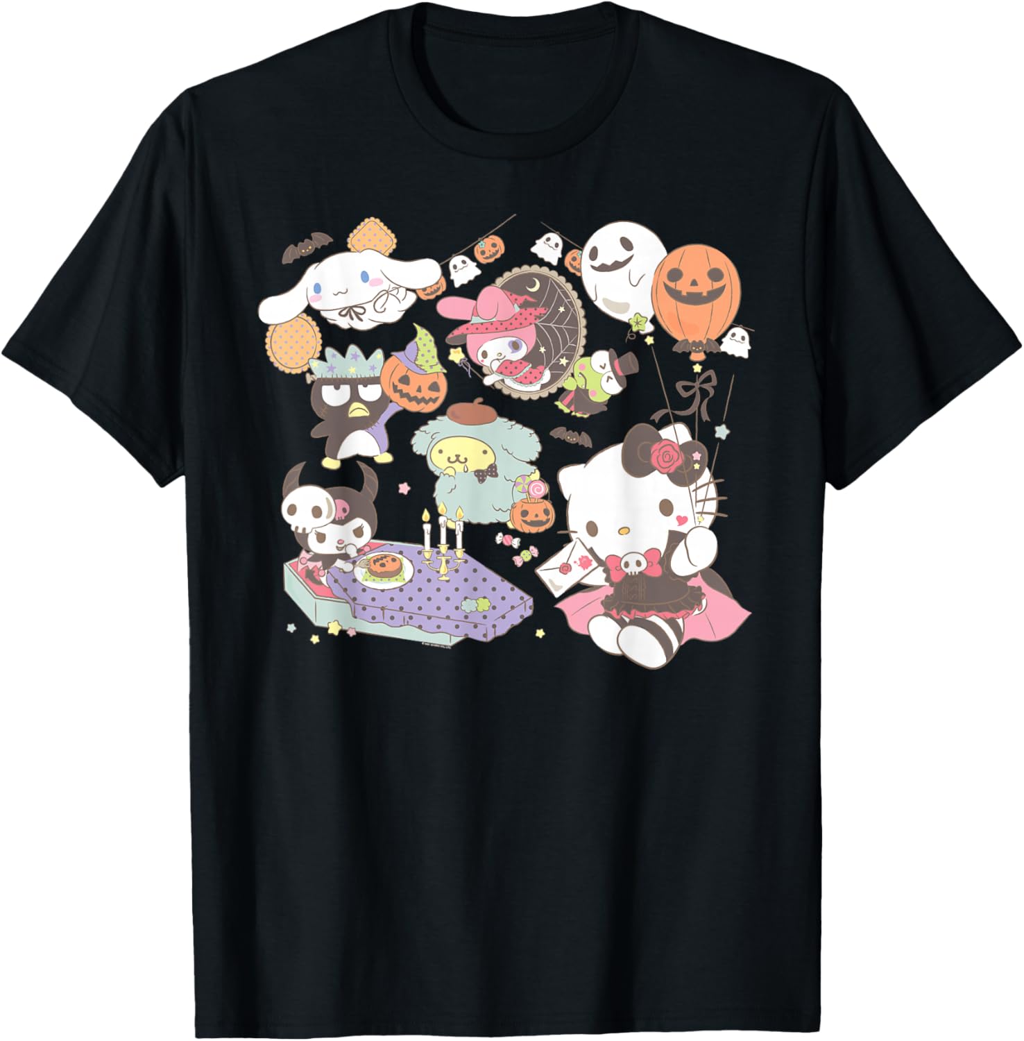 Sanrio Characters Halloween T-Shirt Fun Costume Party Apparel - 7
