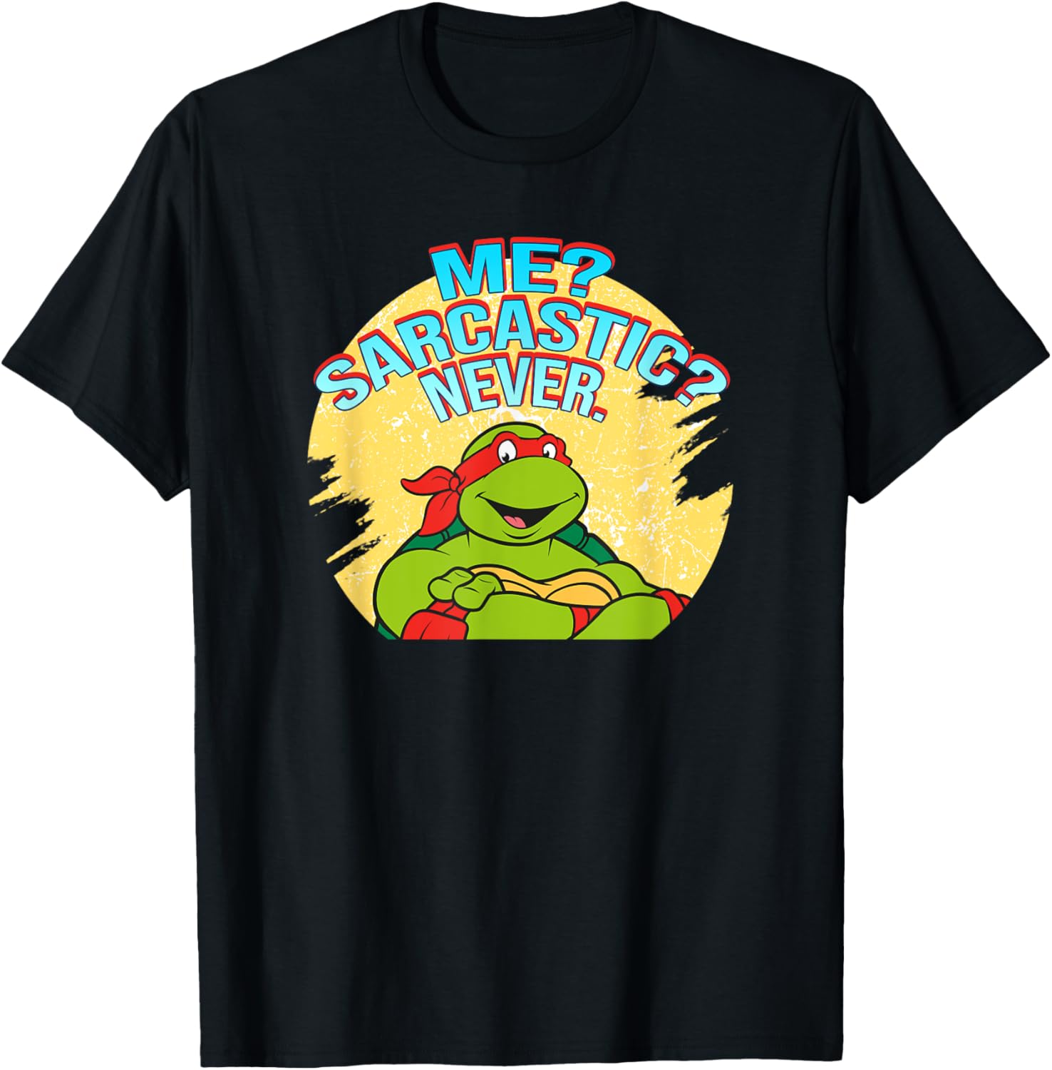 Mademark Teenage Mutant Ninja Turtles Raphael Sarcastic T-Shirt Design - 5