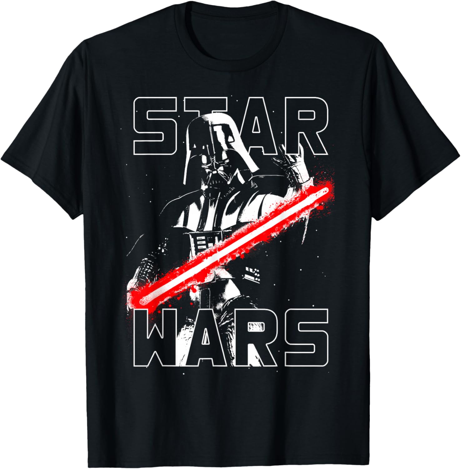 Darth Vader Lightsaber Taunting Graphic T-Shirt for Star Wars Fans - 3