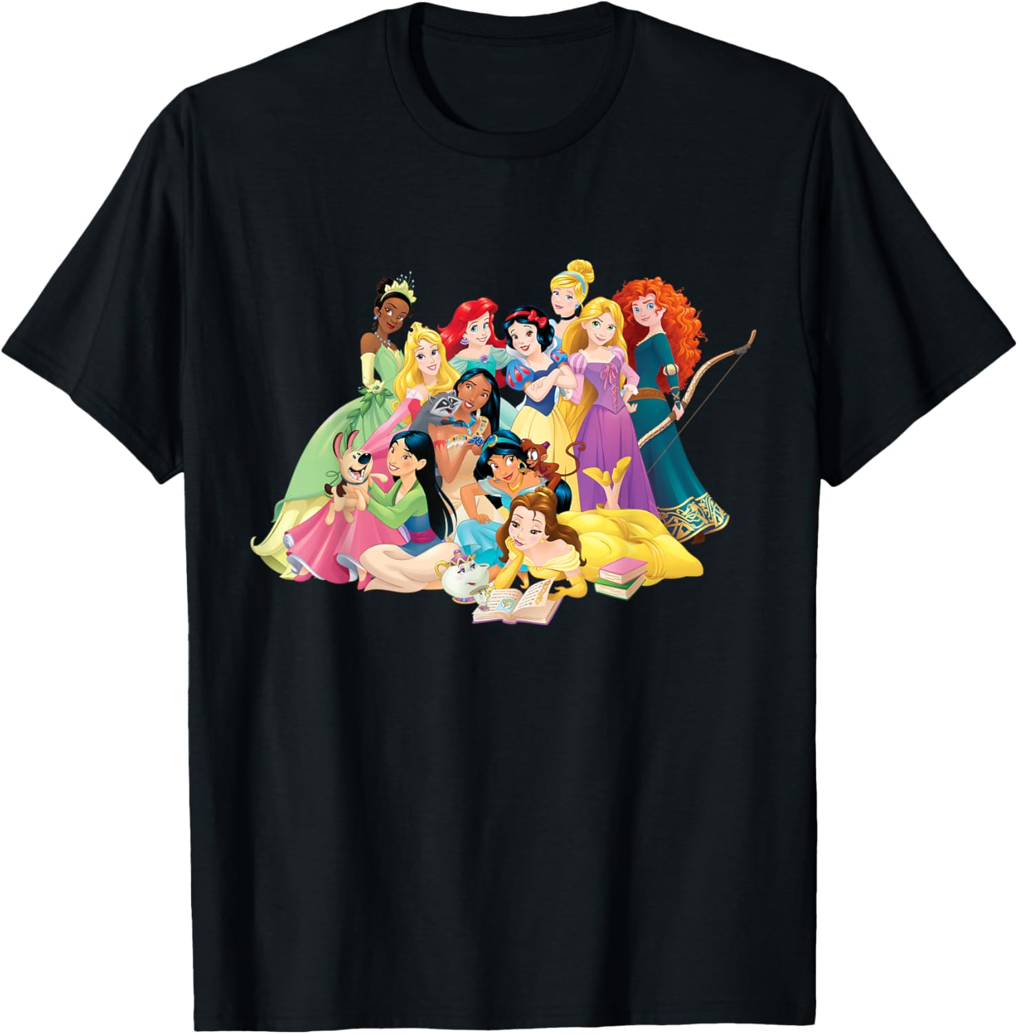 Disney Princess Long Sleeve T-Shirt for Kids - Group Photo Design - 9