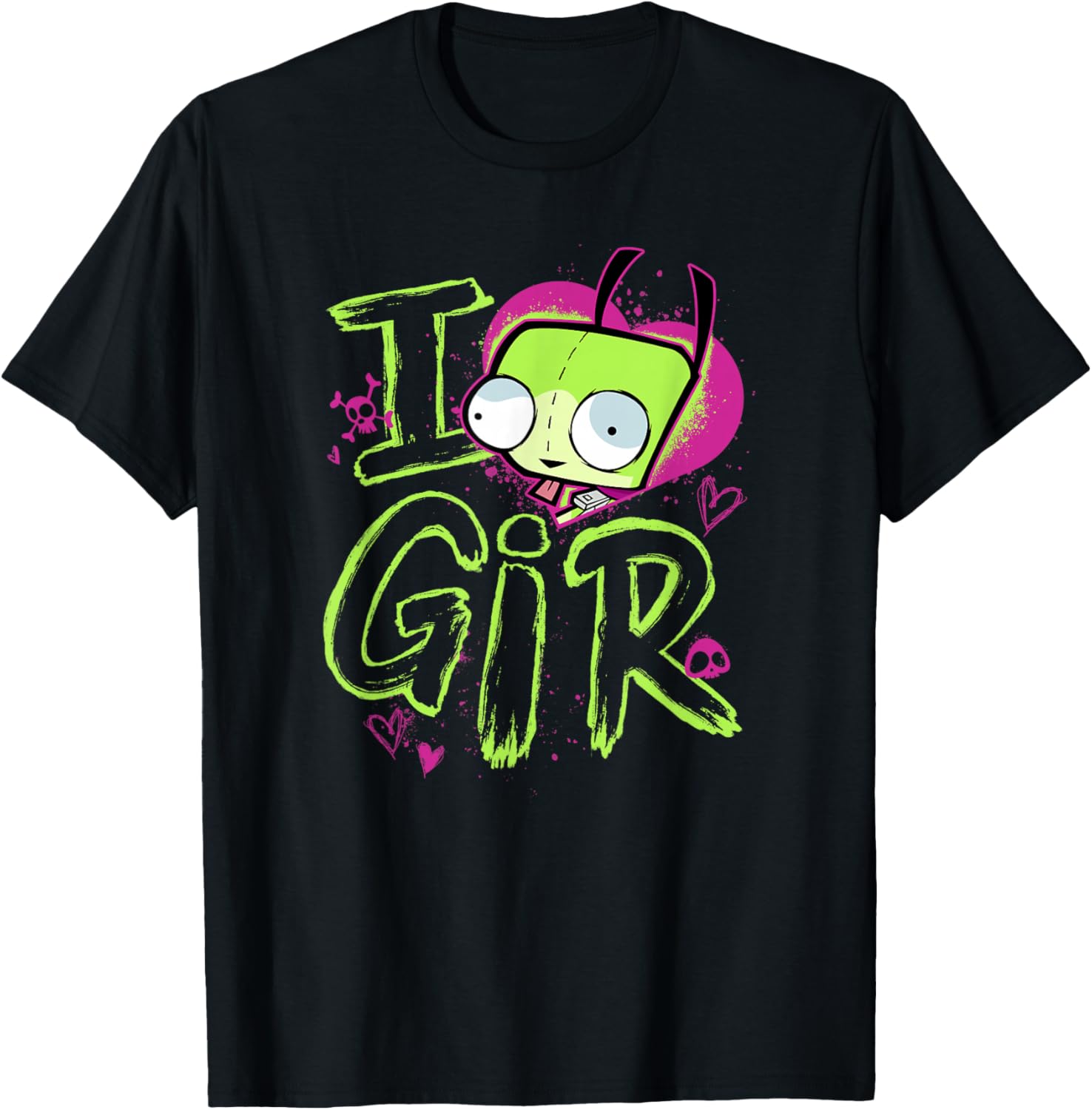 Invader Zim Valentine's Day I Love Gir T-Shirt for Fun & Trendy Style - 1