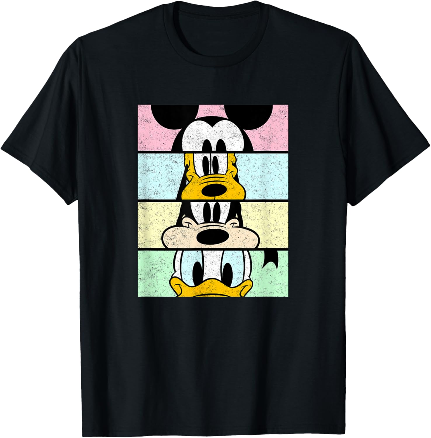 Disney Mickey And Friends Distressed Comic Panels T-Shirt for Fun Fans - 19