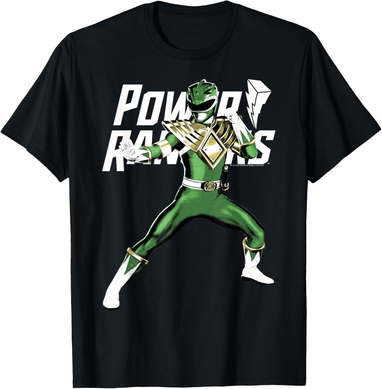 Power Rangers Green Ranger Karate Action Pose T-Shirt for Fans - 5
