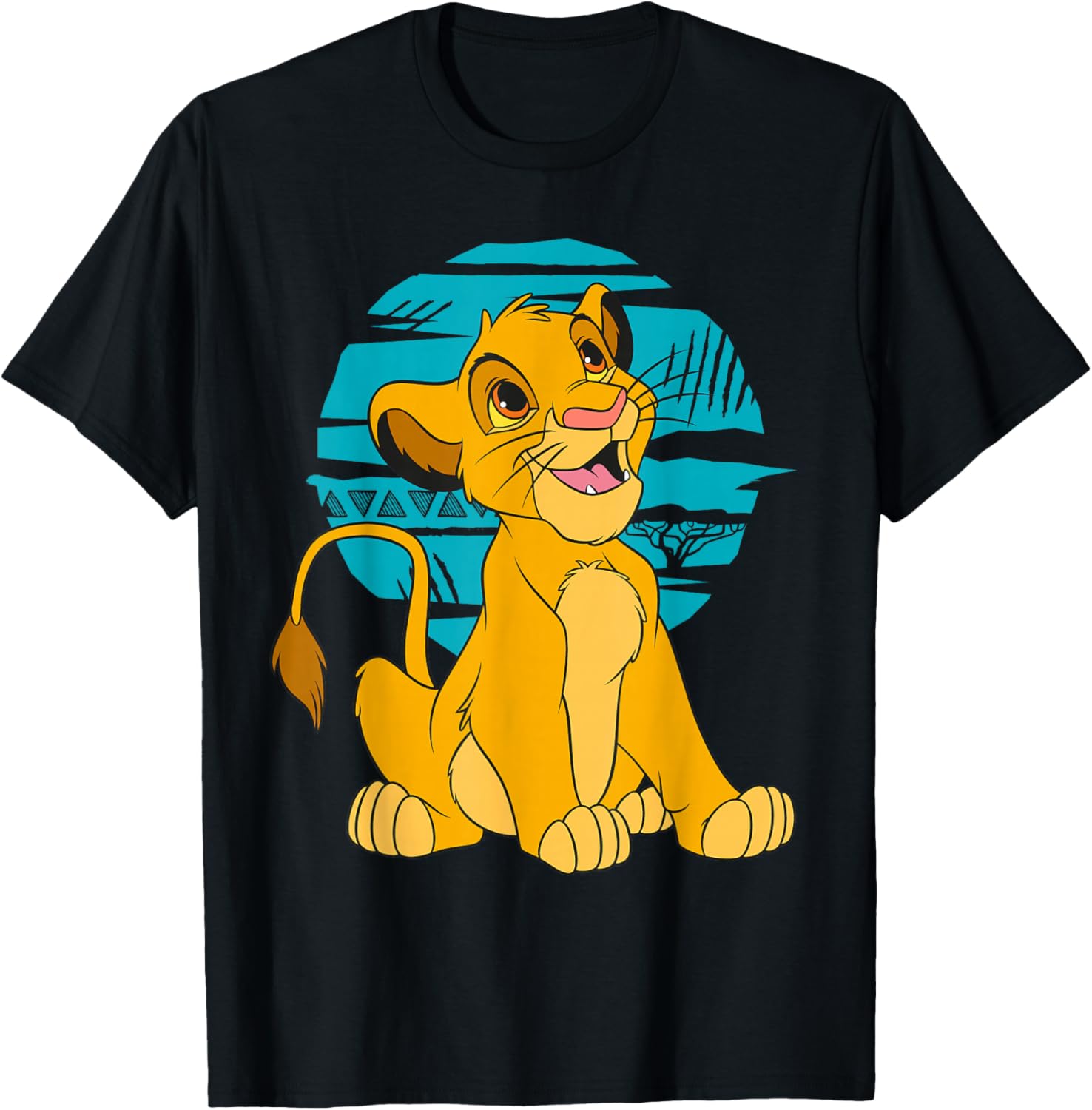 Disney The Lion King Young Simba Blue Retro T-Shirt for Kids and Adults - 5