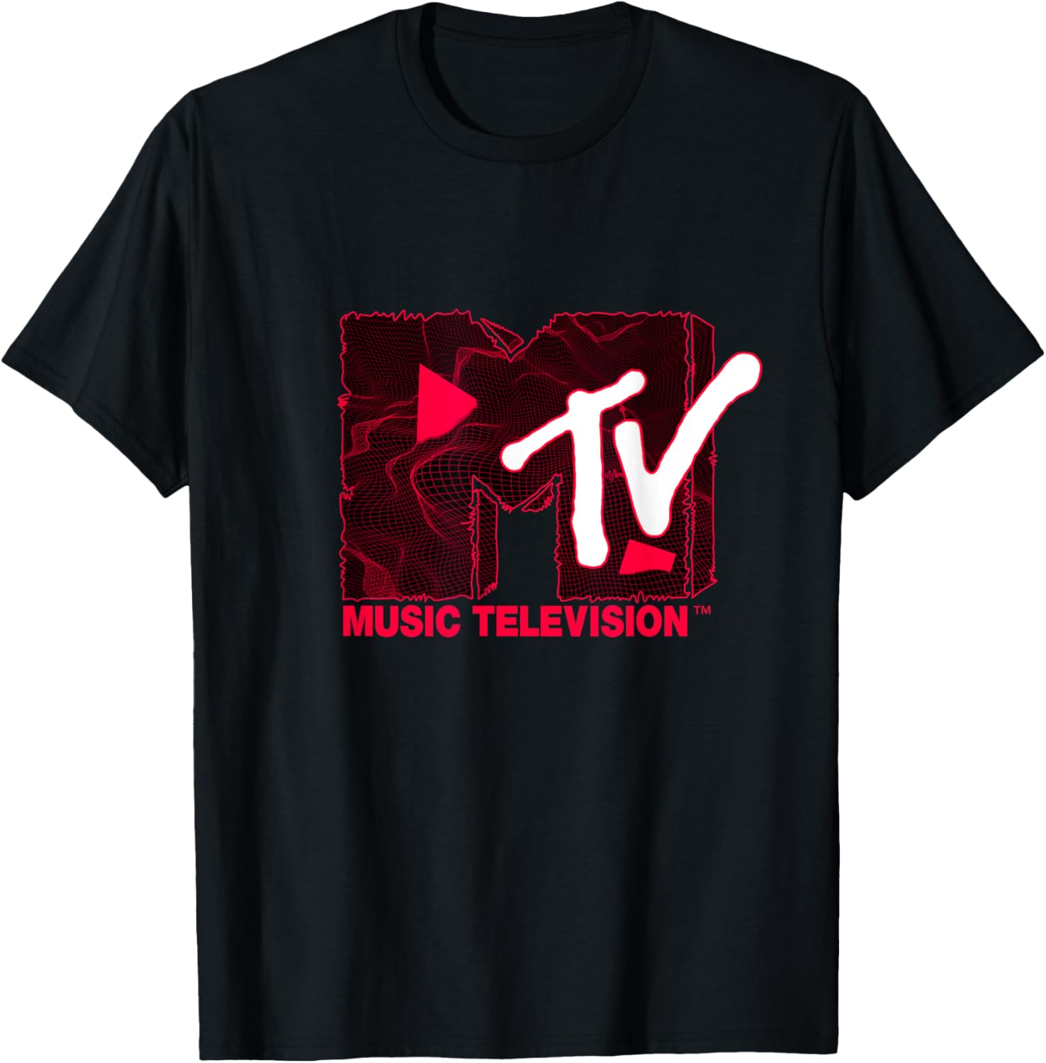 Mademark x MTV Official Logo Red Landscape T-Shirt for Trendy Style - 6