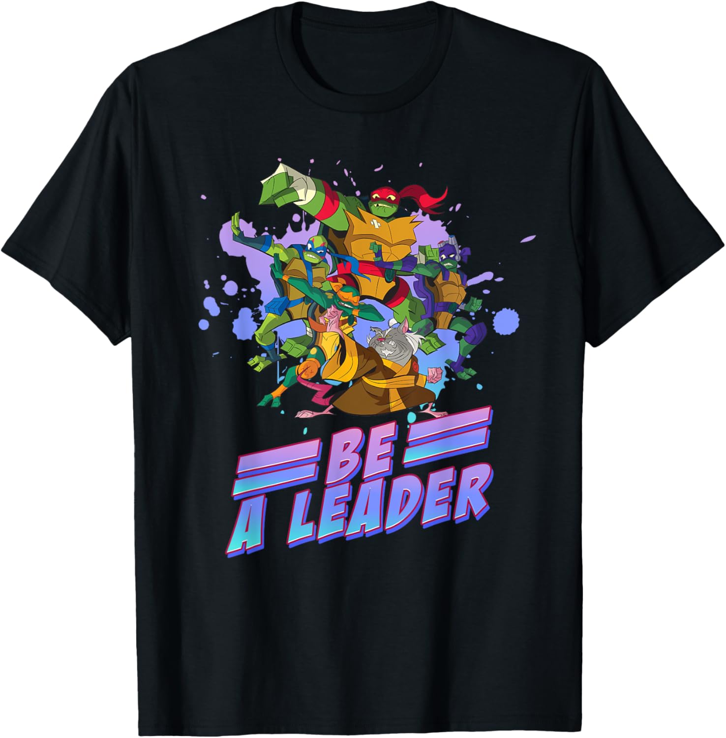 Mademark TMNT Be a Leader T-Shirt for Kids - Fun Ninja Turtles Apparel - 4