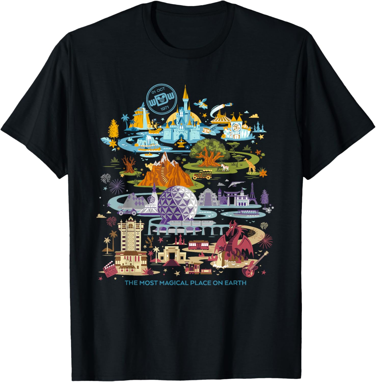 Walt Disney World 50th Anniversary T-Shirt Fun Disney Merchandise - 4