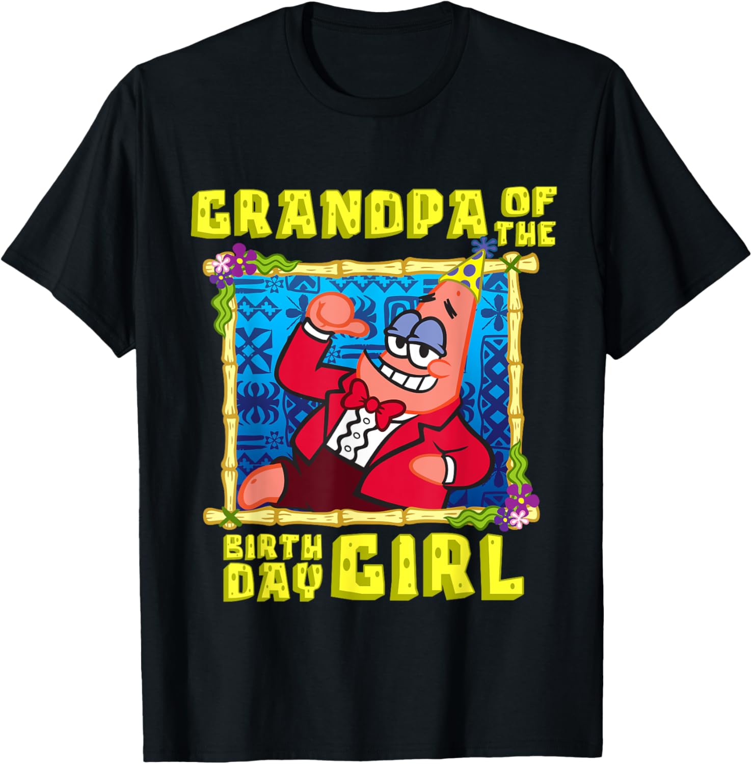 Mademark SpongeBob SquarePants Grandpa Pop T-Shirt for Birthday Girls - 10