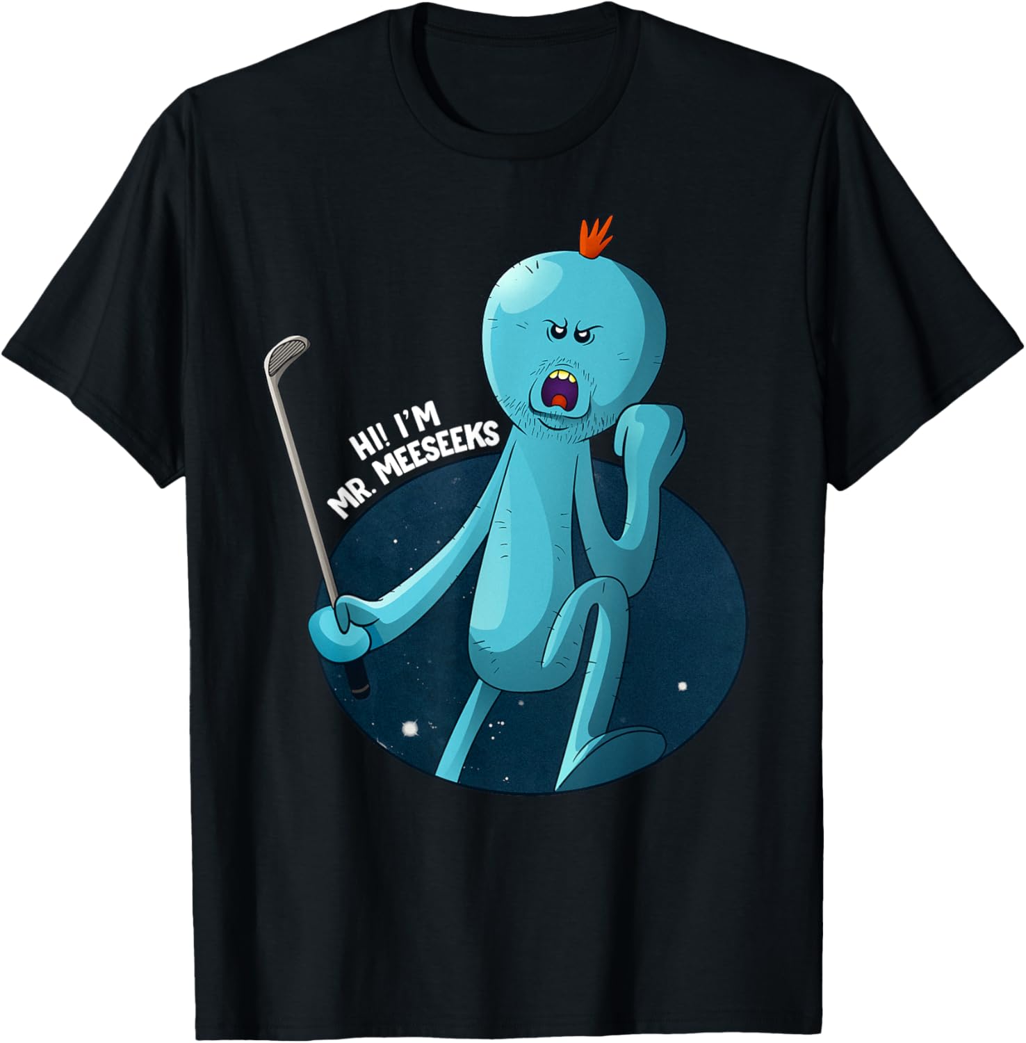 Mademark Rick and Morty Stressed Meeseeks T-Shirt Fun Graphic Tee - 10