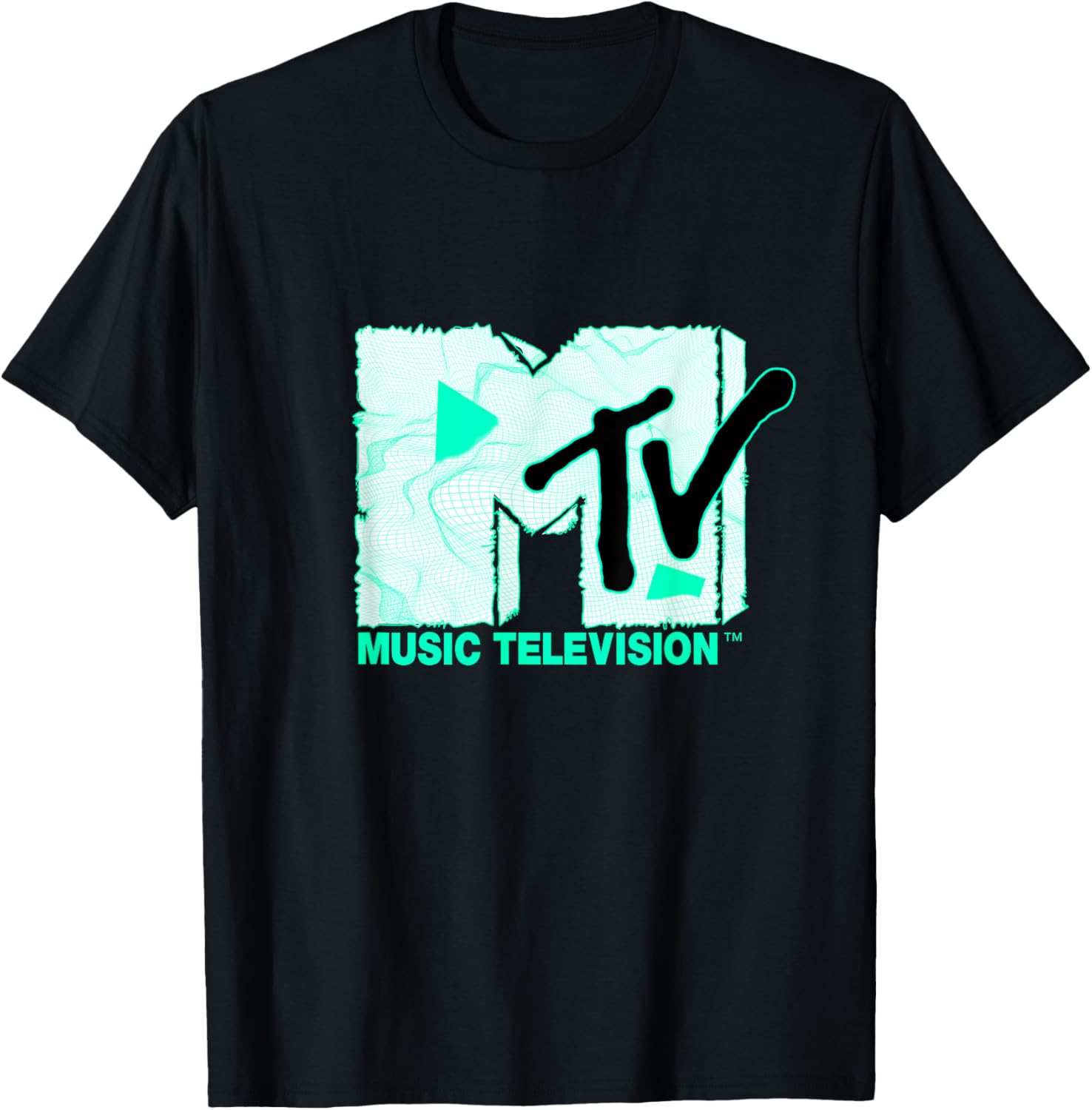 Mademark x MTV Green Vector Logo T-Shirt - Stylish Landscape Tee - 1