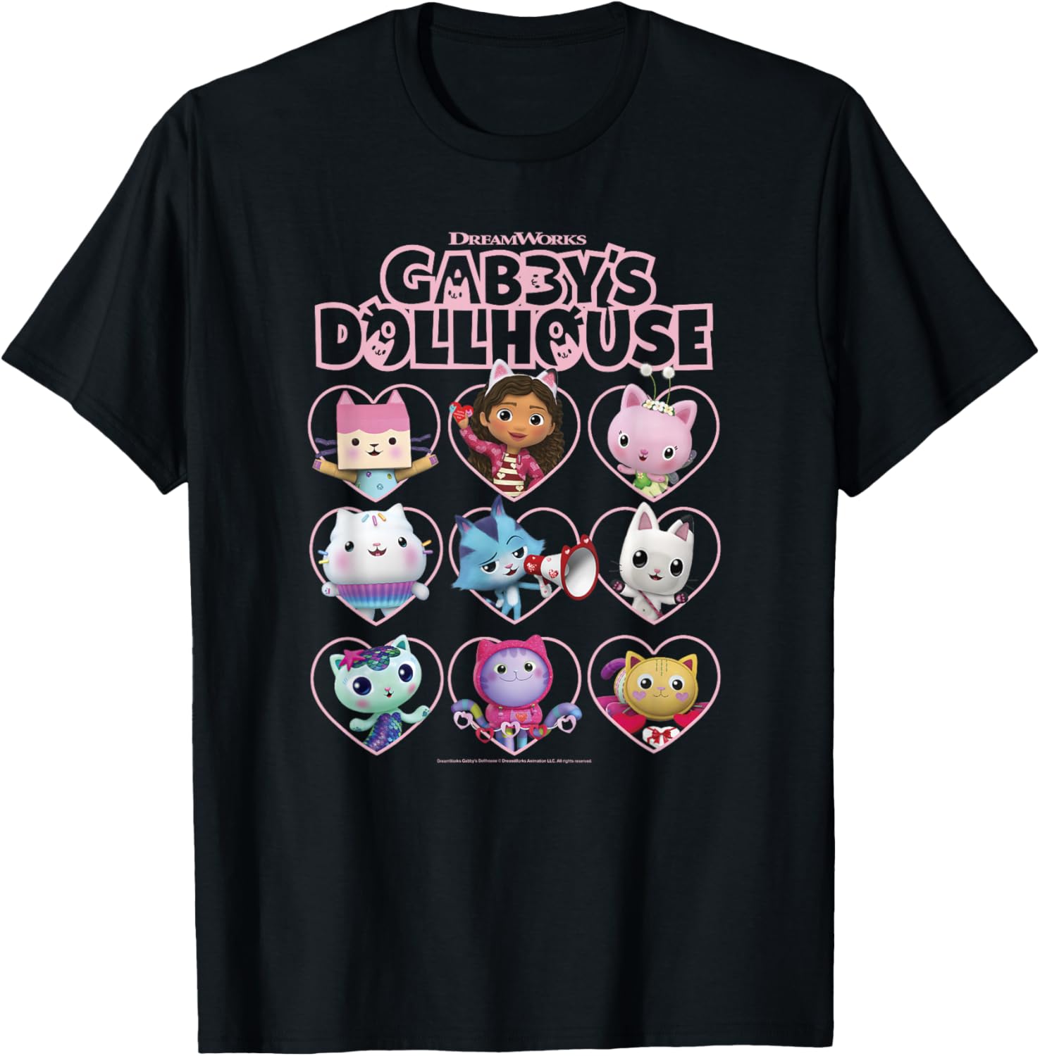 DreamWorks Gabby's Dollhouse Valentine's Day T-Shirt for Kids and Teens - 6