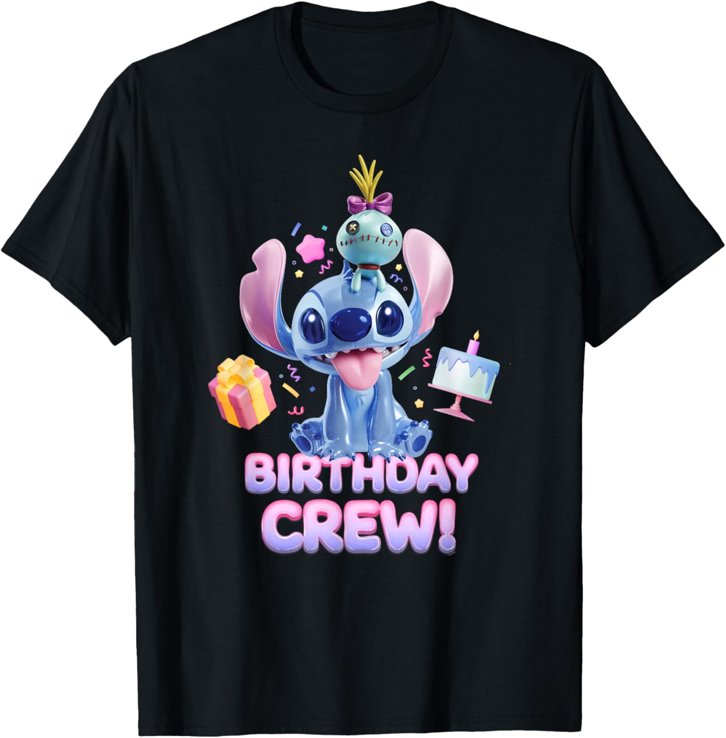 Disney Lilo & Stitch Big Shiny Birthday Crew T-Shirt for Fun Celebrations - 21