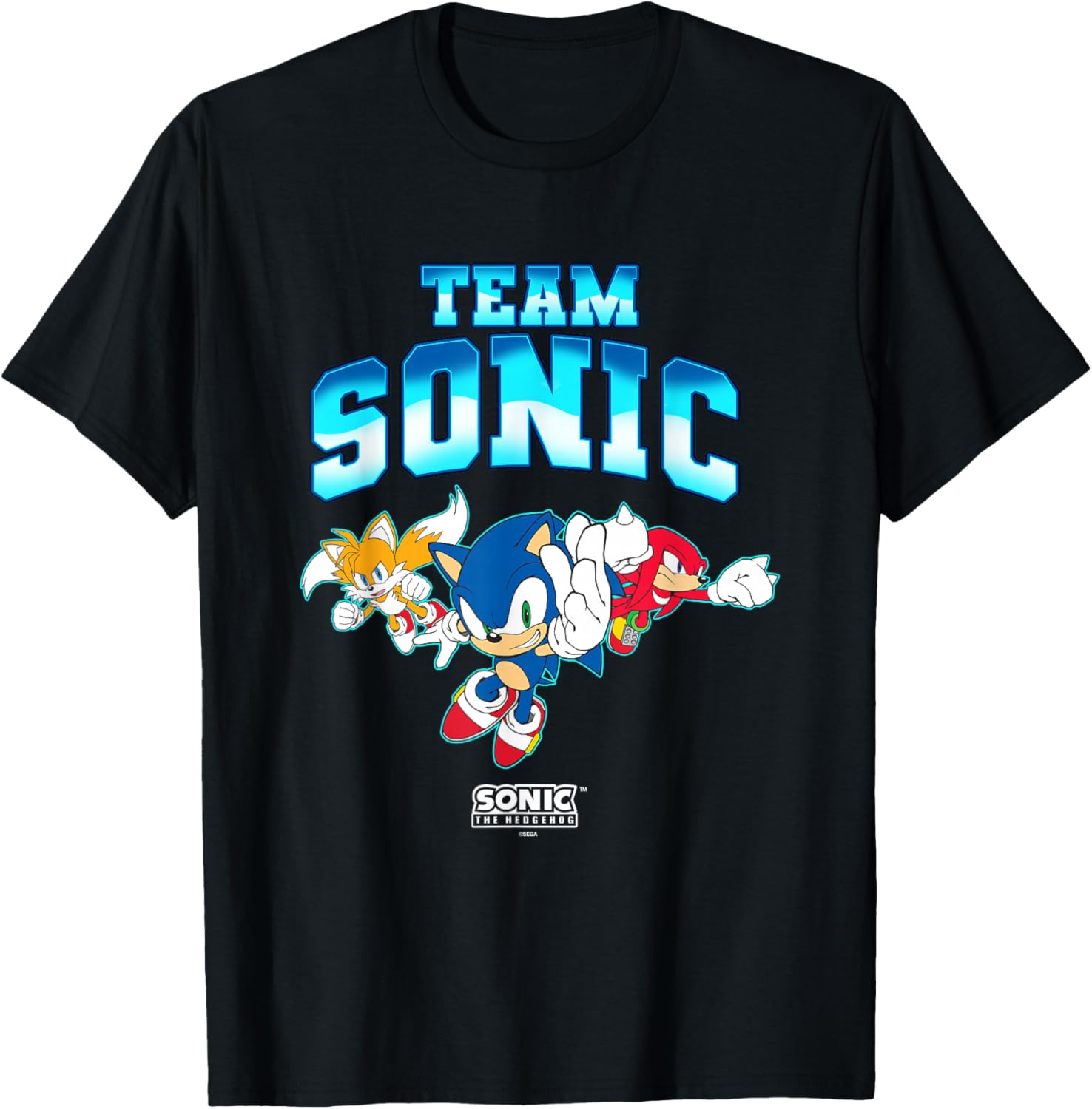 Sonic the Hedgehog Team Sonic Main Trio Epic Group Shot T-Shirt - 8