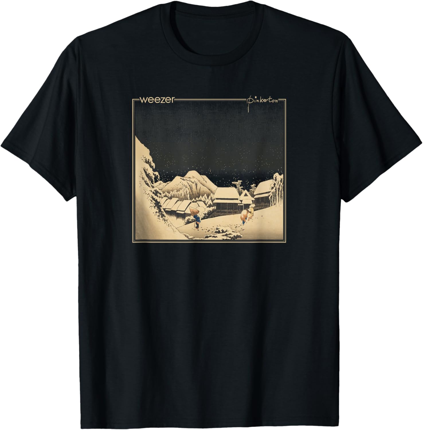 Weezer Pinkerton Album Cover Classic Fit Black T-Shirt for Fans - 1
