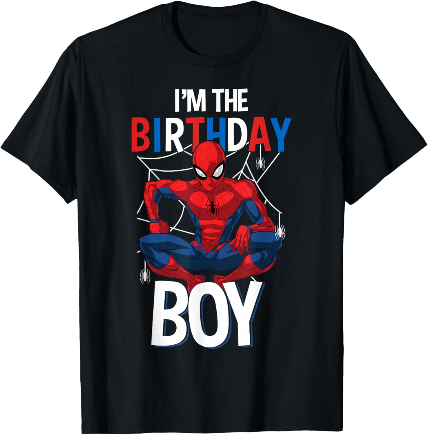 Marvel Spider-Man Birthday Boy T-Shirt for Kids Cool Graphic Tee - 2