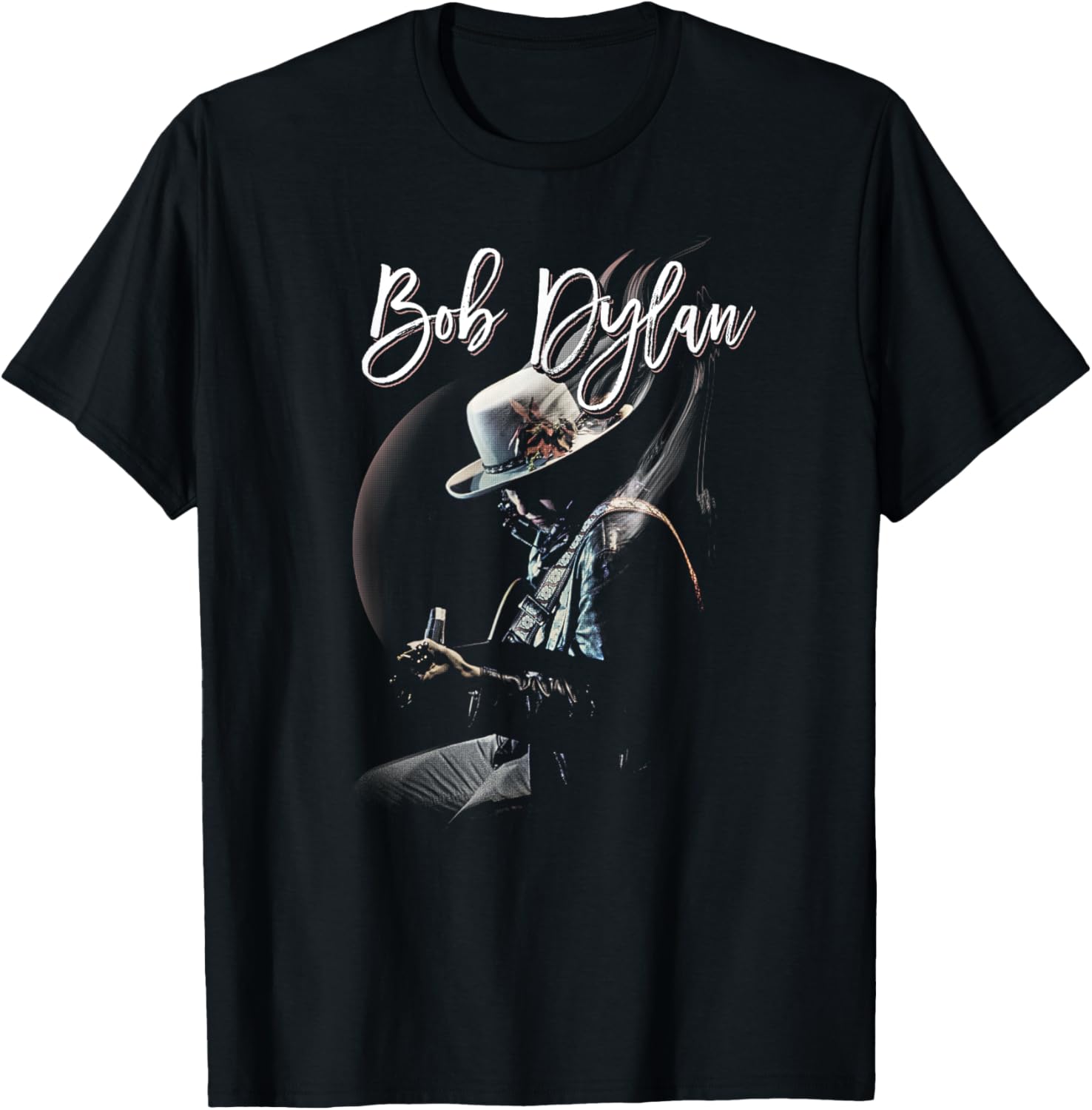 Bob Dylan Unreleased Black T-Shirt for Men, Small, Short Sleeve Classic Fit - 1