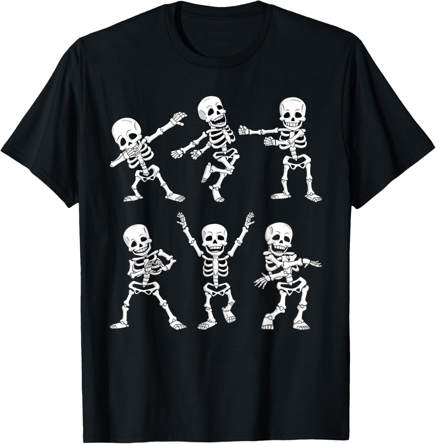 Dancing Skeletons Halloween T-Shirt for Boys and Girls Fun Dance Challenge - 24