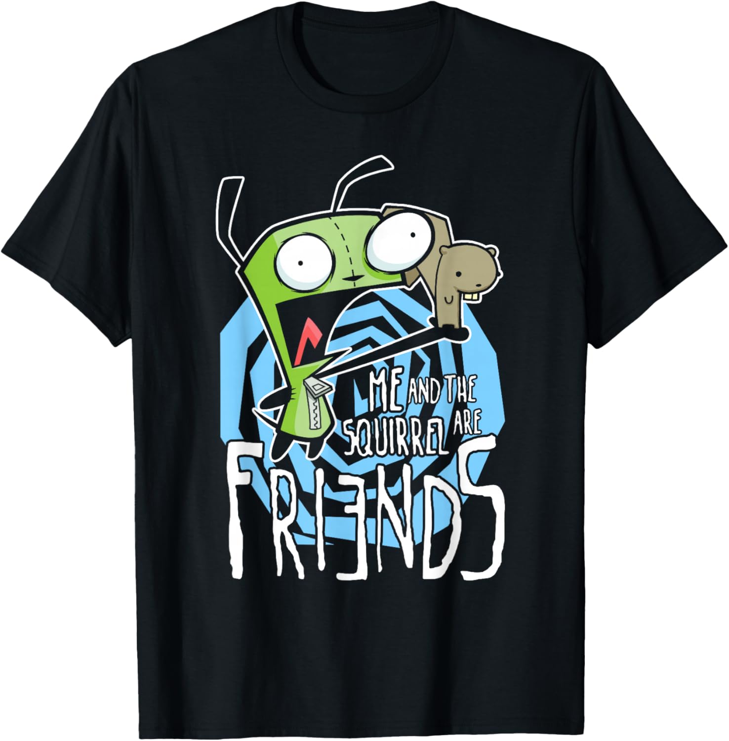 Invader Zim G.I.R Funny Logo T-Shirt with Squirrel Design for Fans - 8