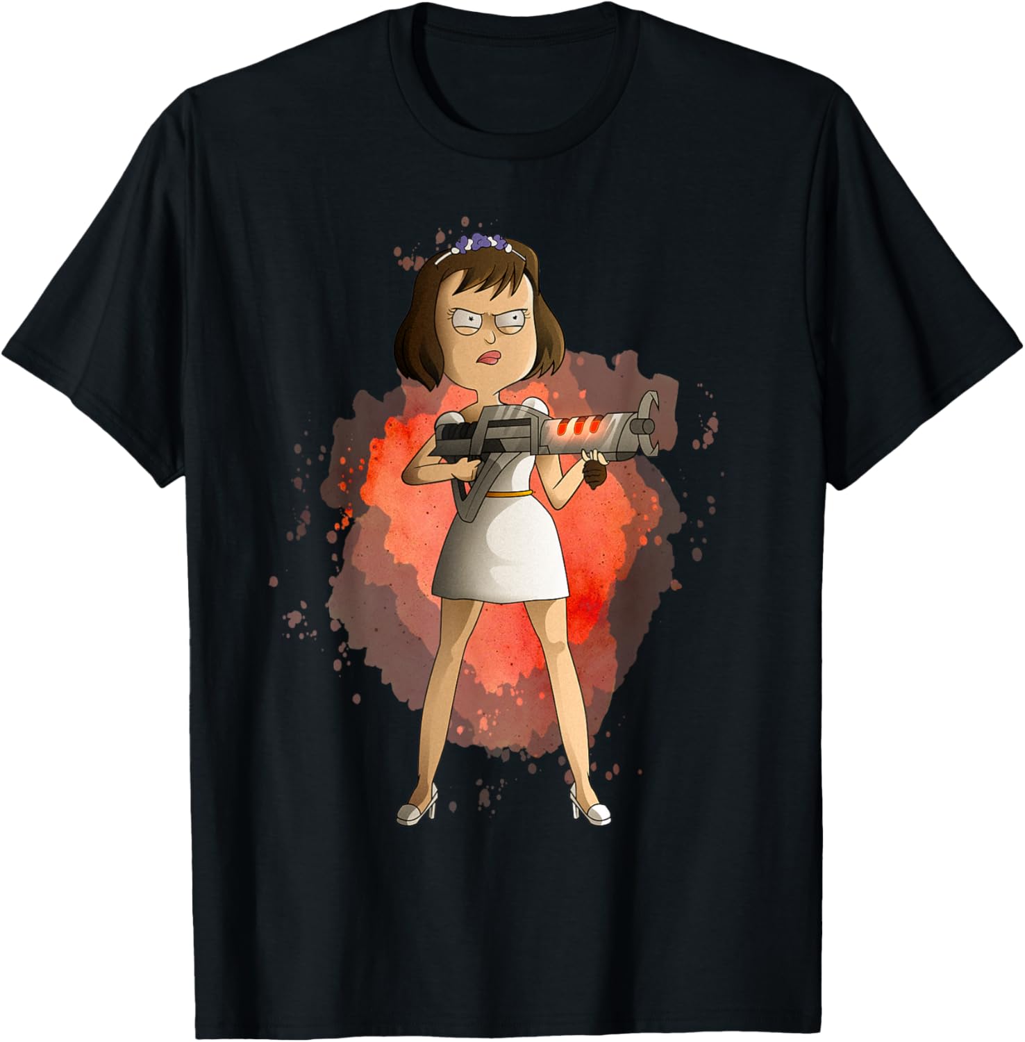 Rick and Morty Tammy Agent Bride T-Shirt for Fans of the Show - 4