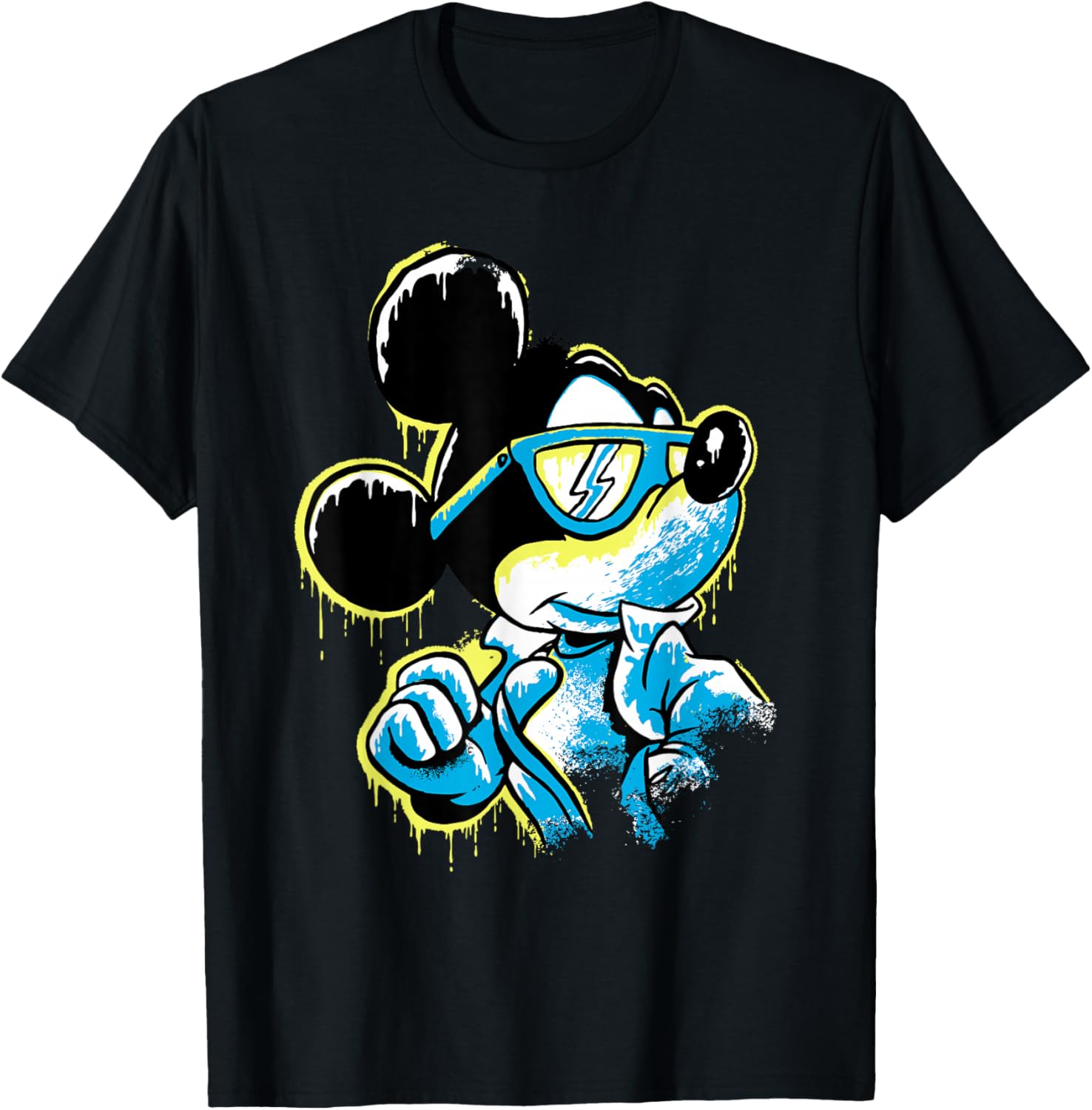Disney Mickey Mouse Icy Cool Paint Drip T-Shirt for Fun Fashion Lovers - 22