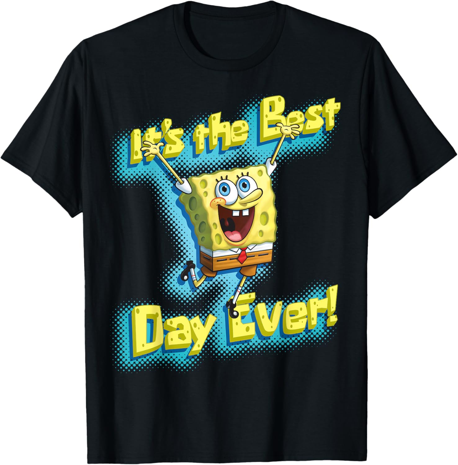 Mademark SpongeBob SquarePants Best Day Ever T-Shirt for Fun Fans - 9