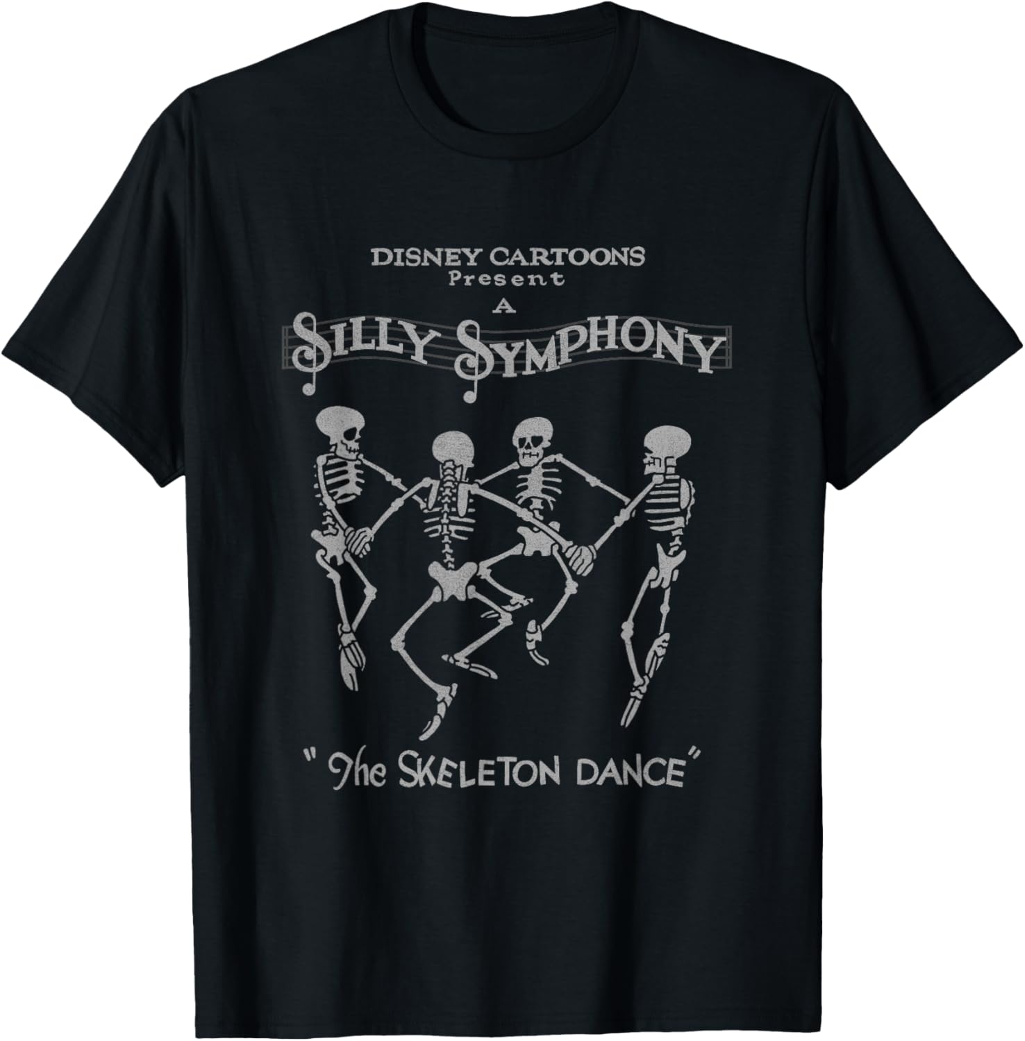 Disney Silly Symphonies Skeleton Dance Vintage Logo T-Shirt for Fans - 5