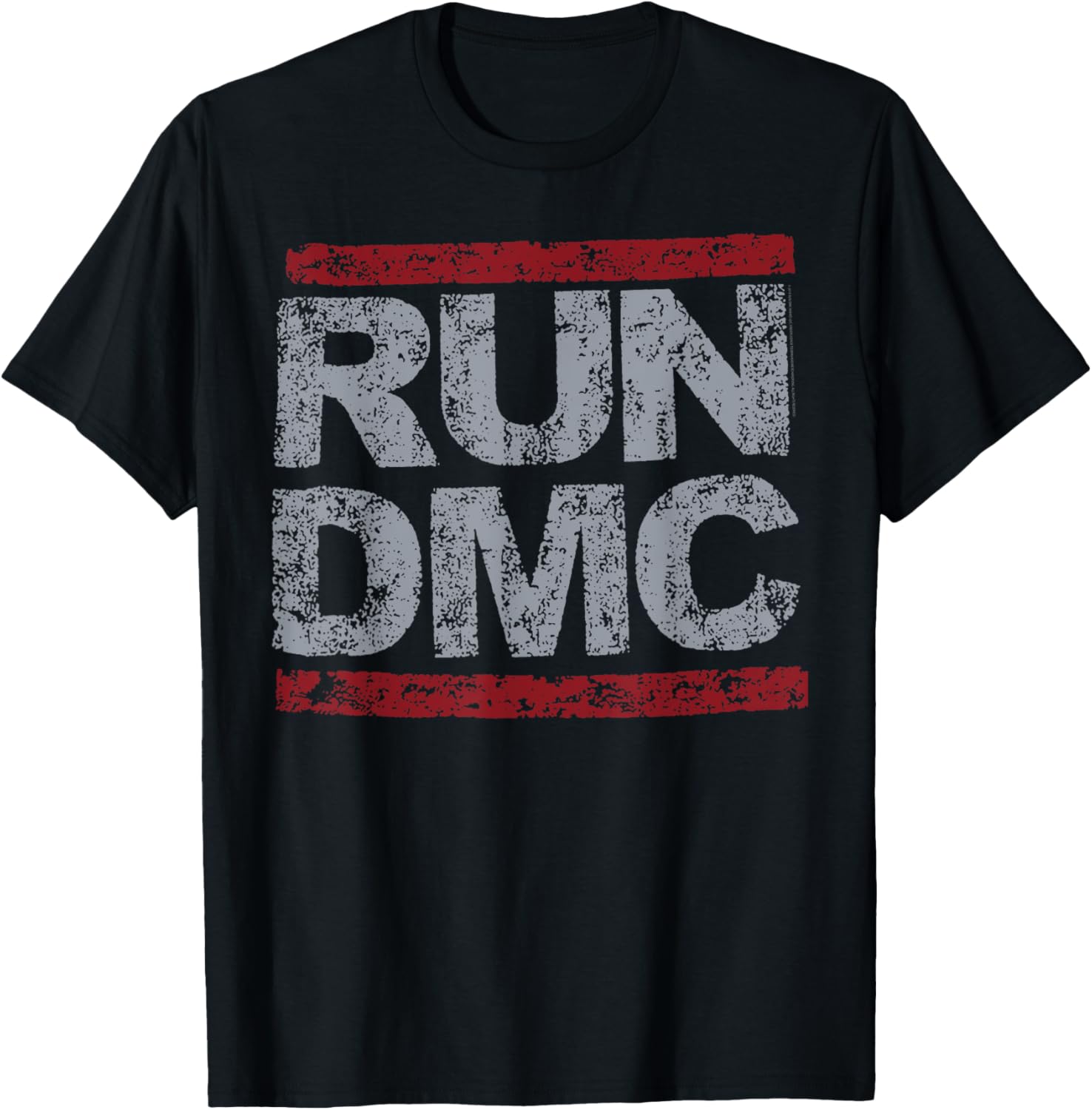 Run DMC Official Grunge Logo T-Shirt for Stylish Music Fans - 1