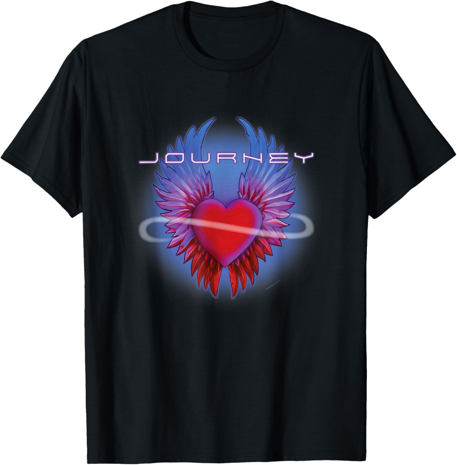 Journey Band Infinity Winged Heart Music T-Shirt for Music Lovers - 4