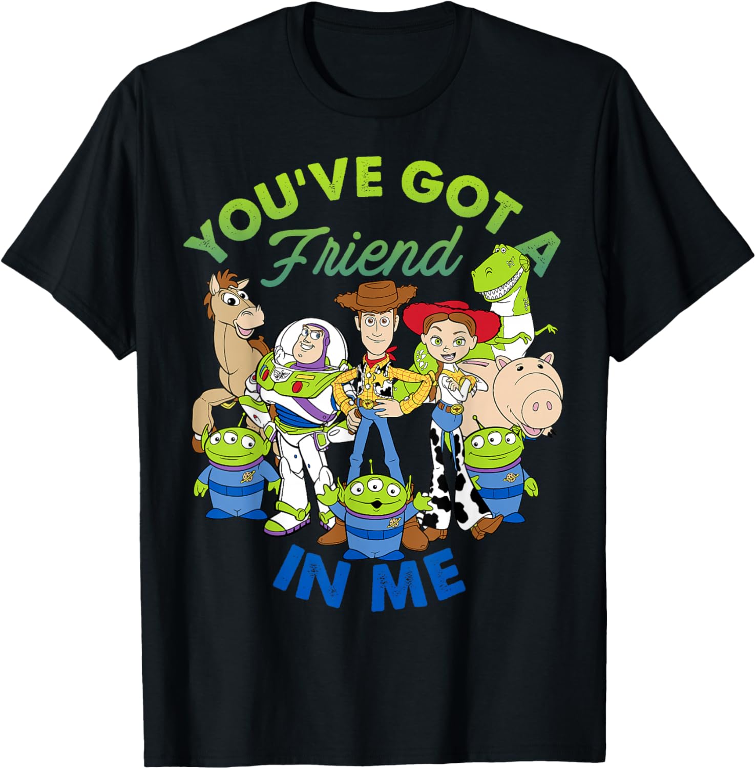 Disney Pixar Toy Story Graphic T-Shirt Featuring Favorite Characters - 1