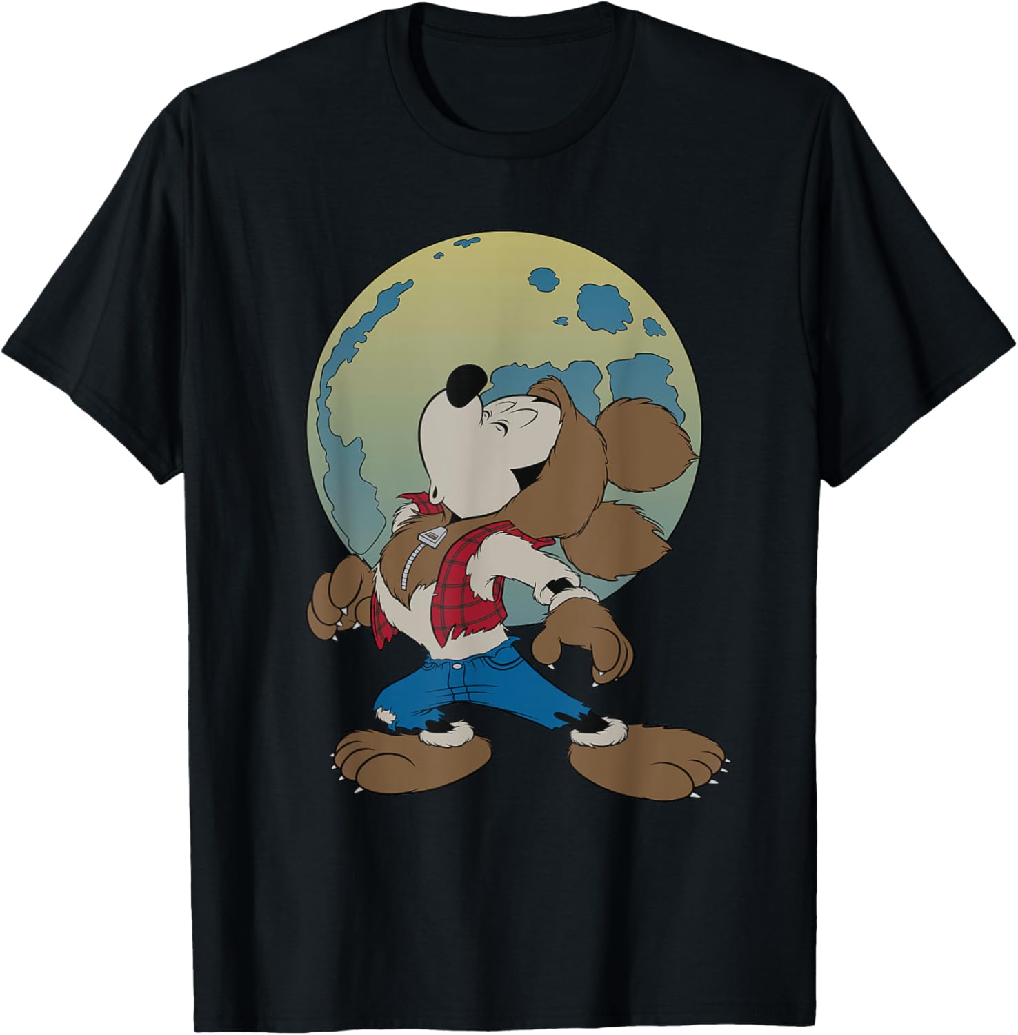 Mickey Mouse Werewolf Halloween Costume T-Shirt for Fun Celebrations - 17