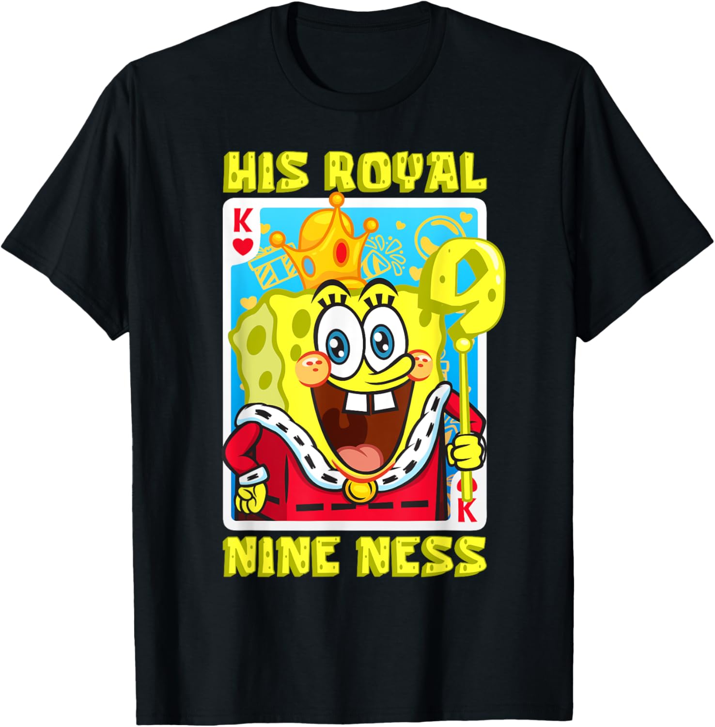 Mademark SpongeBob SquarePants 9th Birthday Gift T-Shirt for Kids - 7