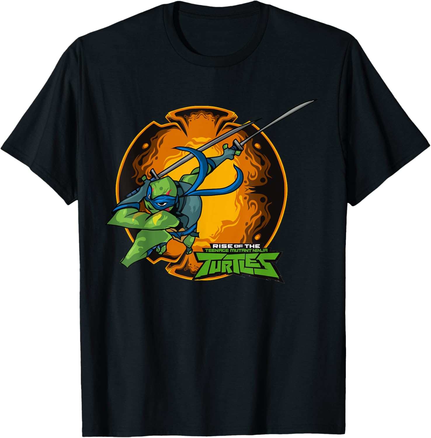 Mademark TMNT Leonardo Double Sword Attack Pose T-Shirt for Fans - 2