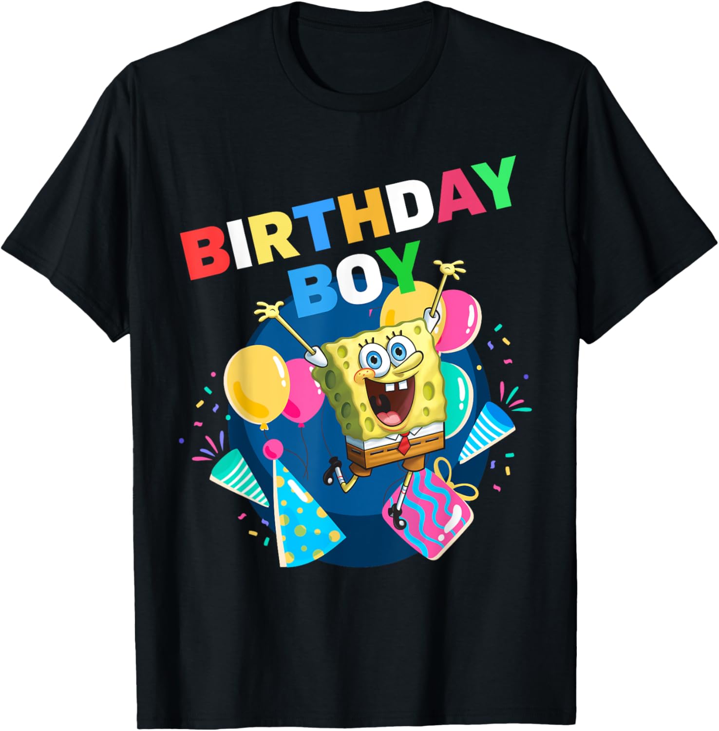 Mademark SpongeBob SquarePants Birthday Boy Celebration T-Shirt for Kids - 8