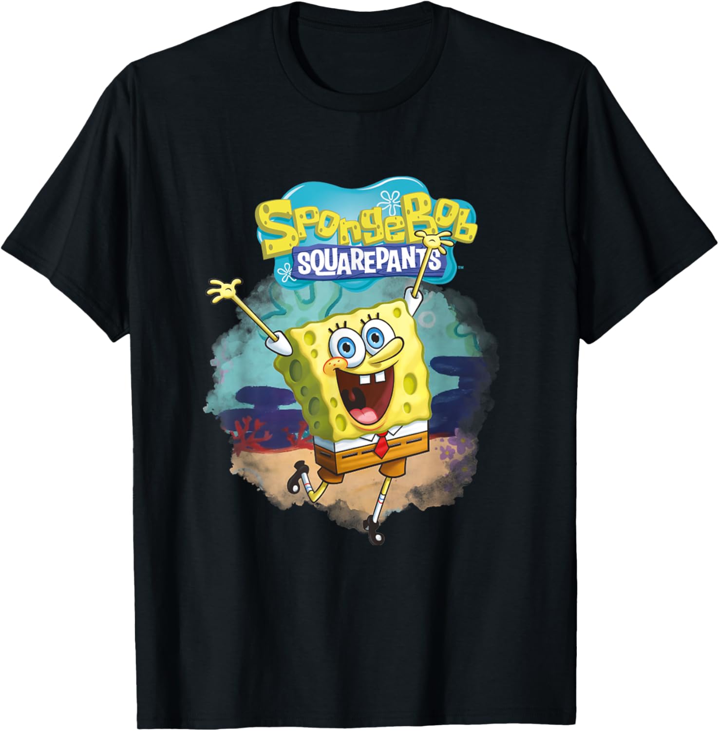 Mademark SpongeBob SquarePants Dancing in the Ocean T-Shirt for Kids - 7