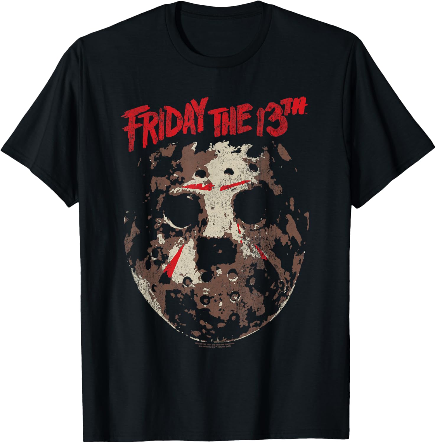 Friday the 13th Rough Mask T-Shirt for Fans of Horror and Style - 3