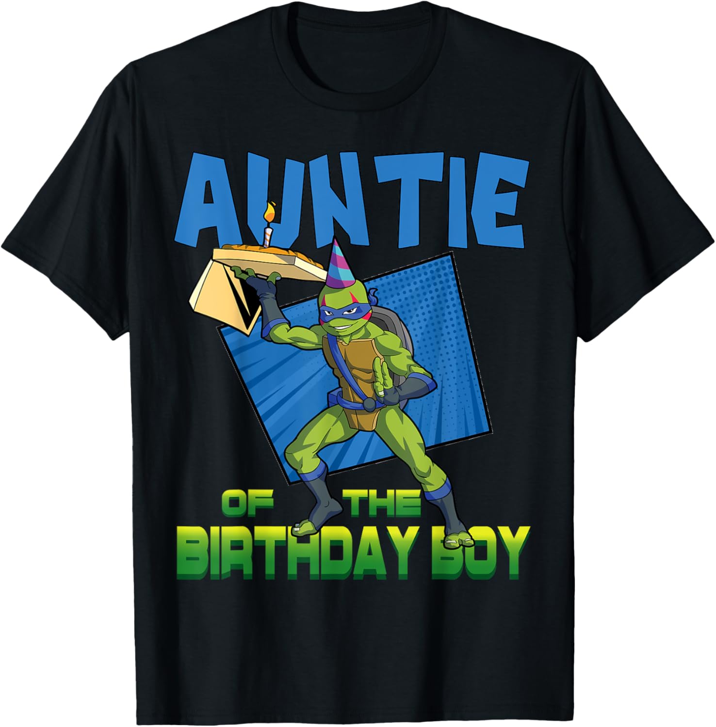 Mademark Teenage Mutant Ninja Turtles Leo Birthday Boy Pizza Party T-Shirt - 23