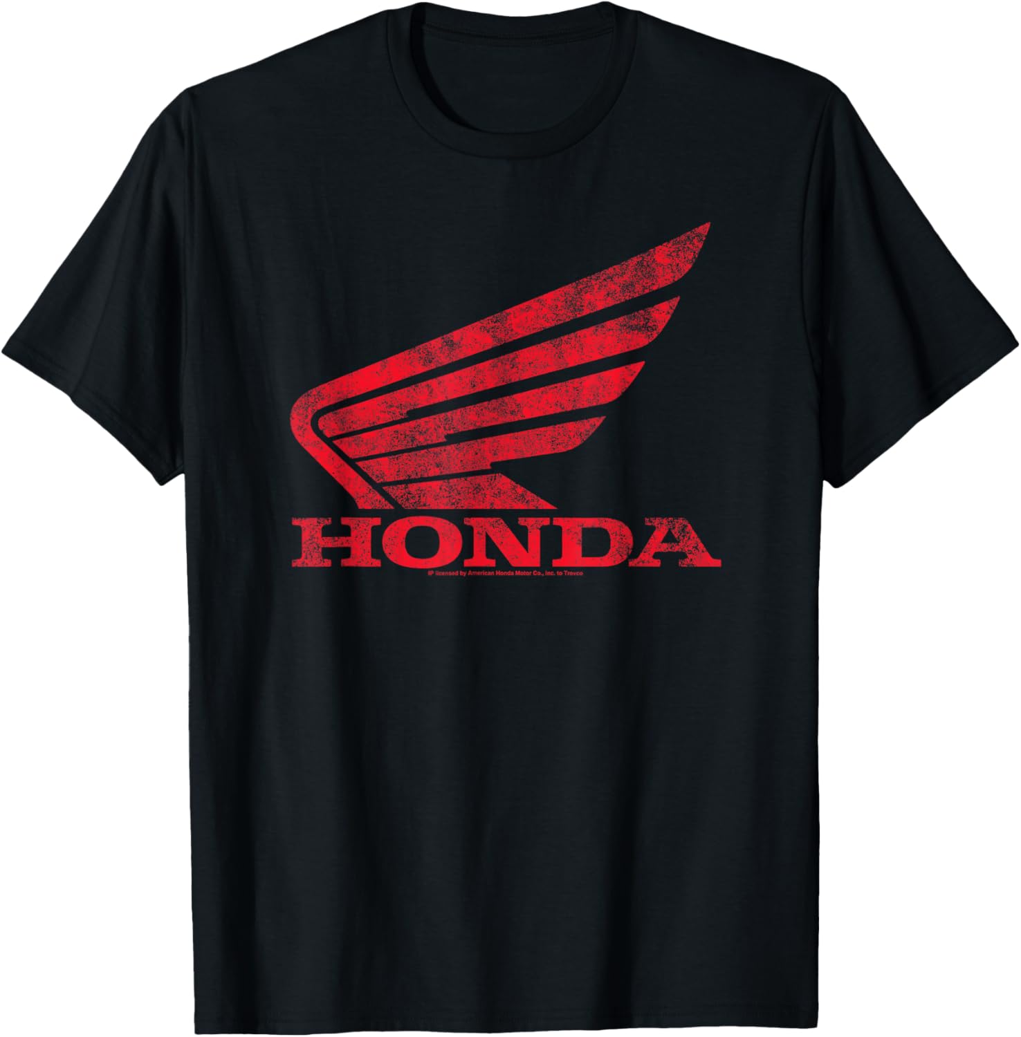 Honda Distressed Powersports Wing T-Shirt for Enthusiasts and Fans - 2