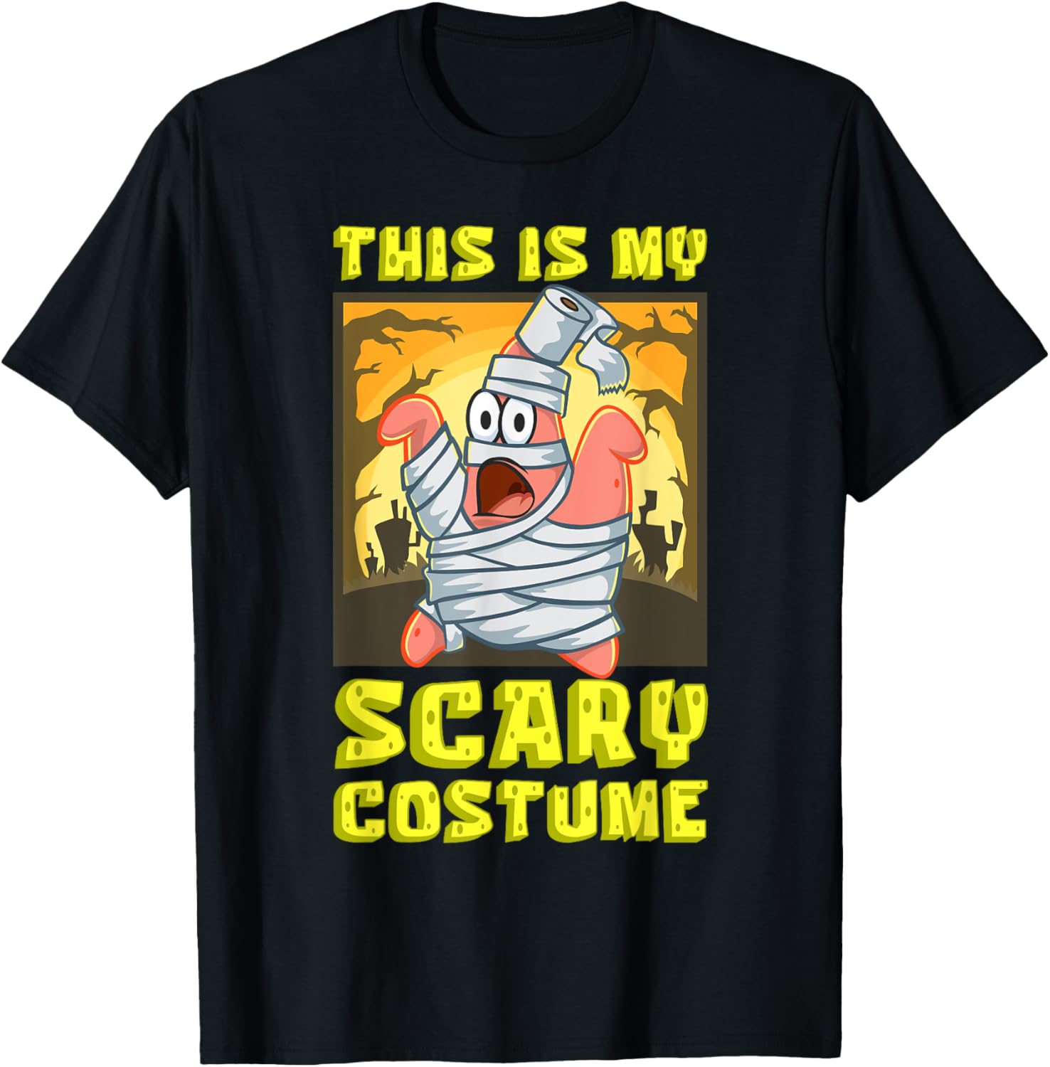 Mademark SpongeBob Halloween Patrick Mummy T-Shirt Fun Costume Apparel - 16