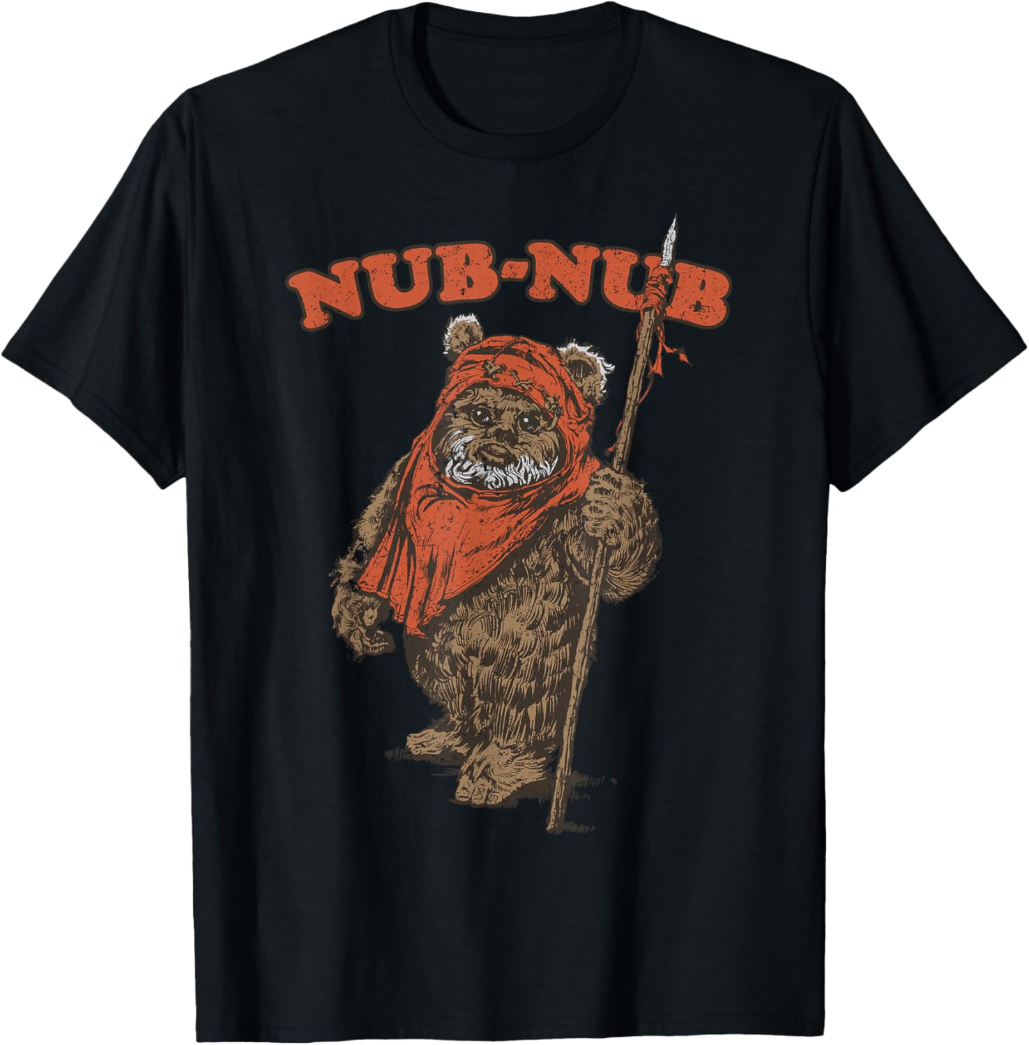 Vintage Star Wars Ewok Nub-Nub Camp Graphic T-Shirt for Fans - 2