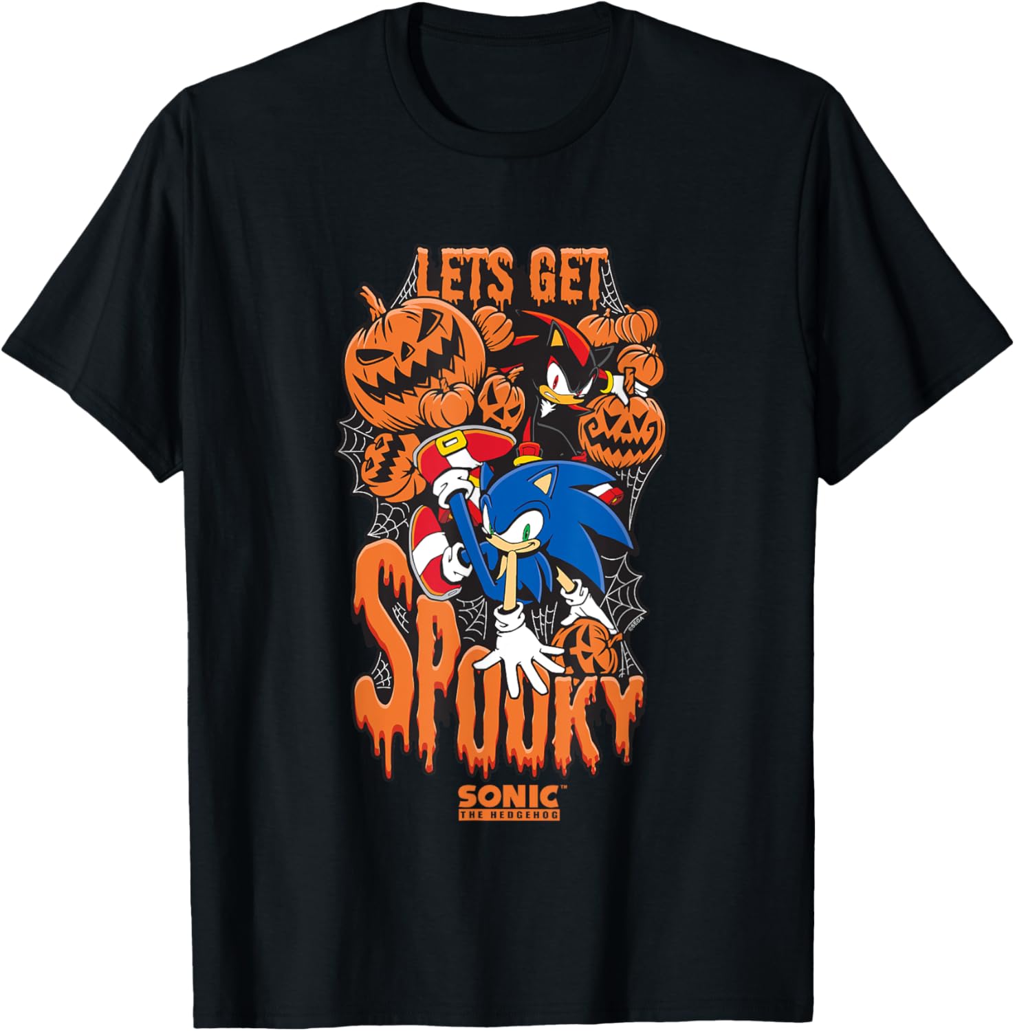 Sonic The Hedgehog Halloween Spooky T-Shirt for Fans of Sonic & Shadow - 5