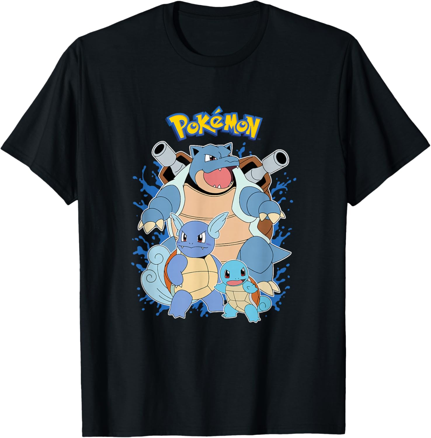 Squirtle Evolution T-Shirt for Pokémon Fans - Fun Graphic Tee Design - 4