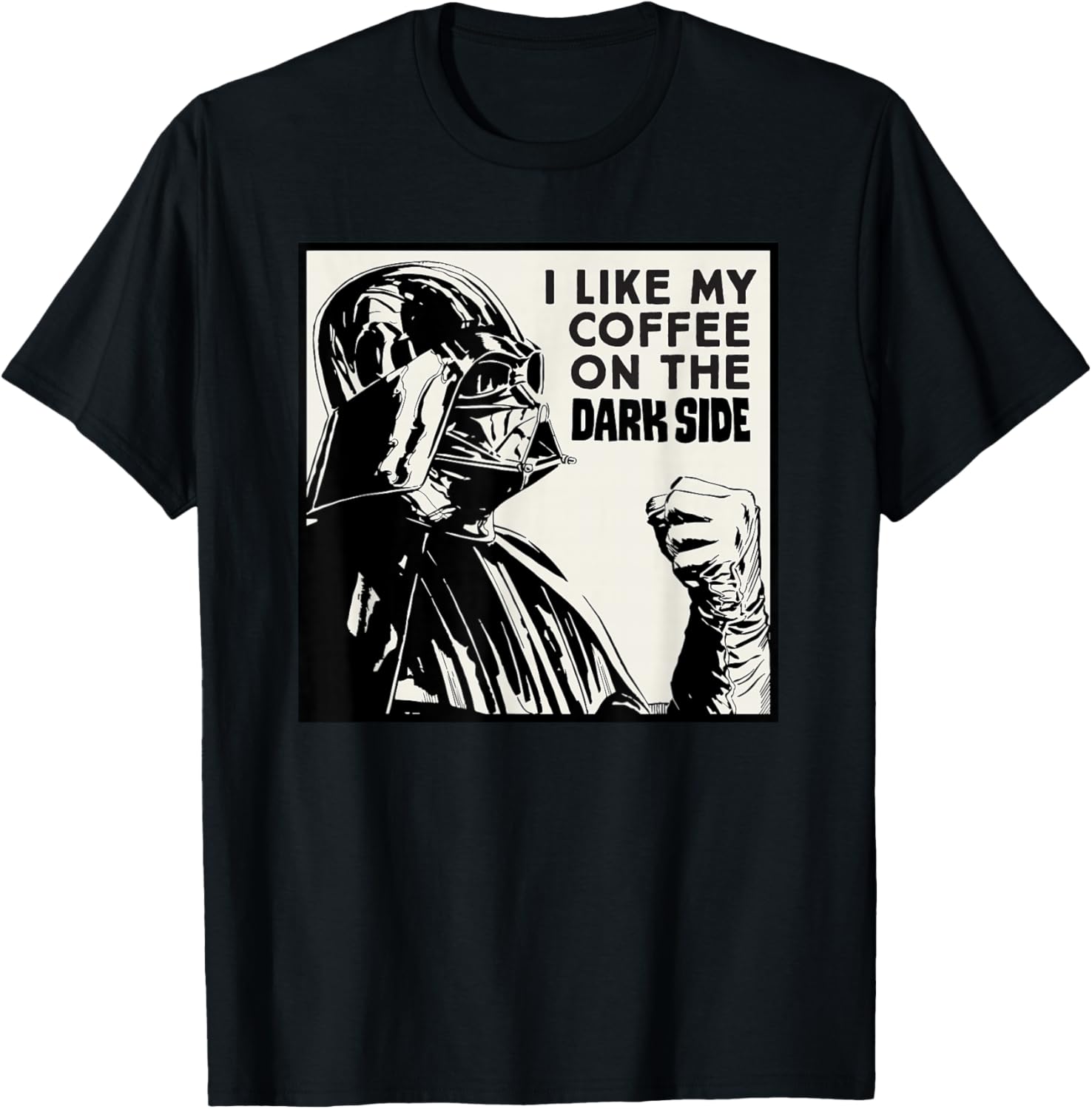 Star Wars Darth Vader Dark Side Coffee Lover T-Shirt for Fans - 5