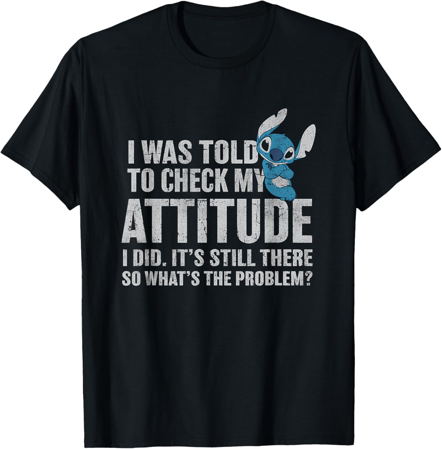 Disney Lilo and Stitch Attitude Problem Alien T-Shirt for Fans - 1
