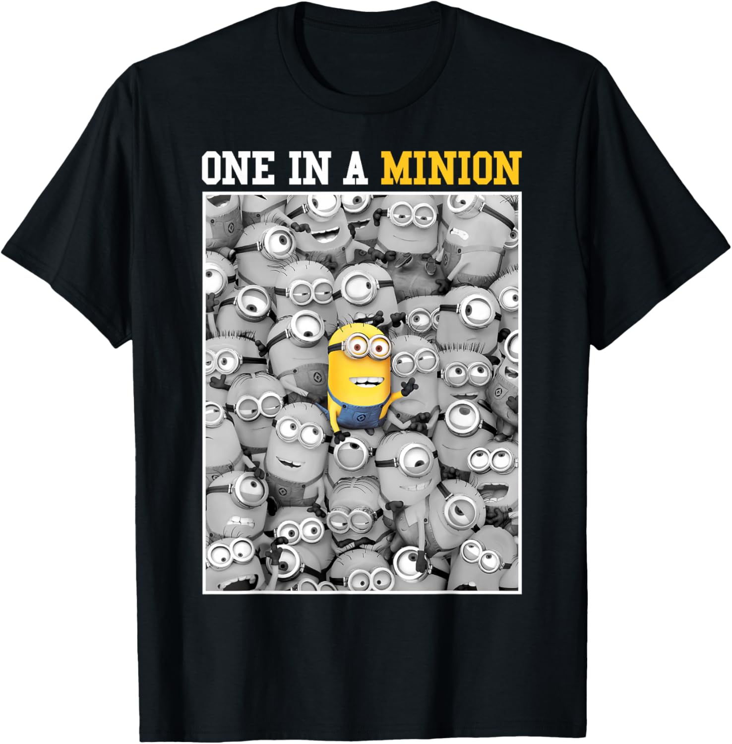 Despicable Me Minions One In A Minion Color Pop Portrait T-Shirt - 1