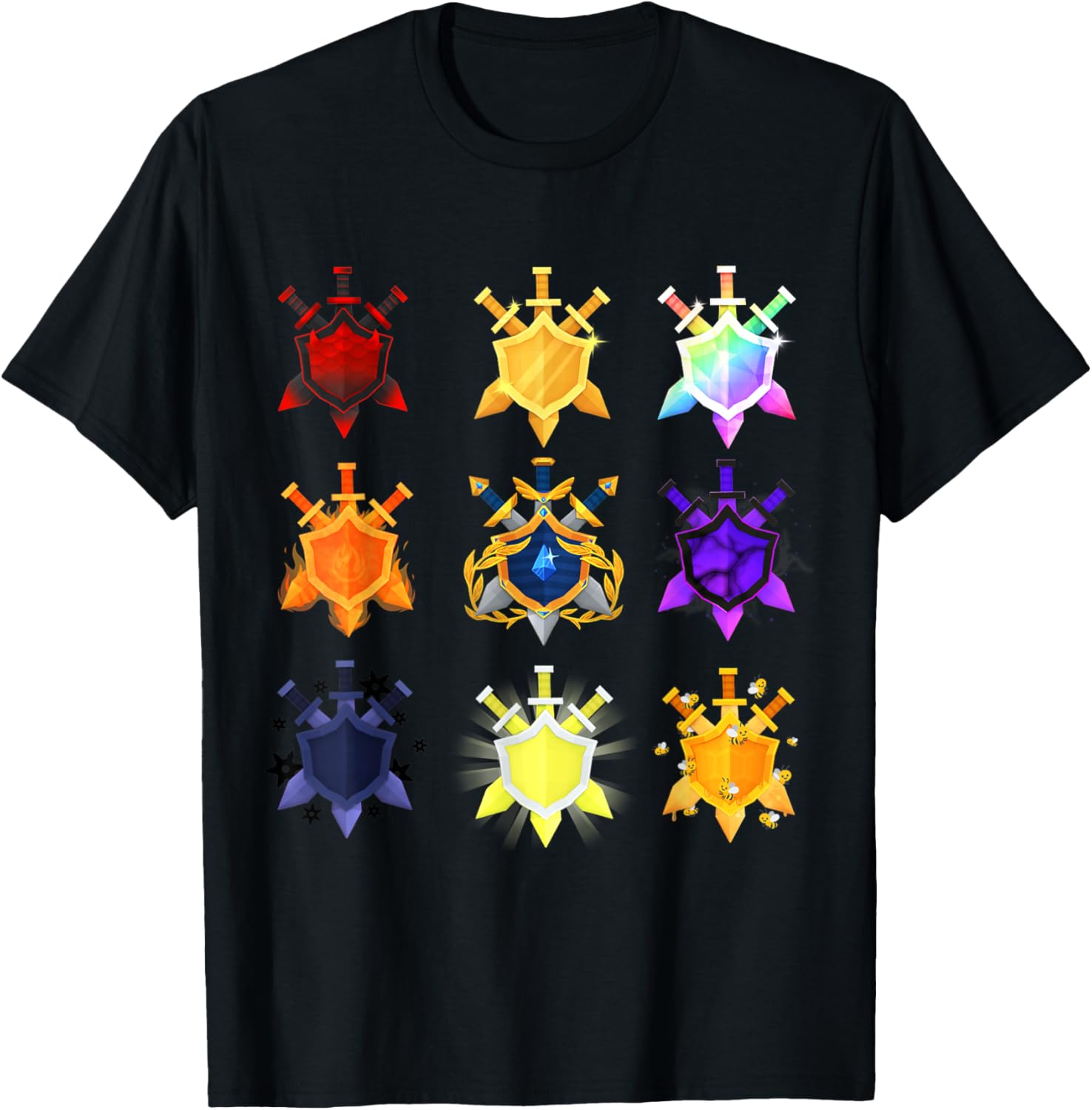 Treasure Quest Emblems T-Shirt for Adventure Lovers and Gamers - 7