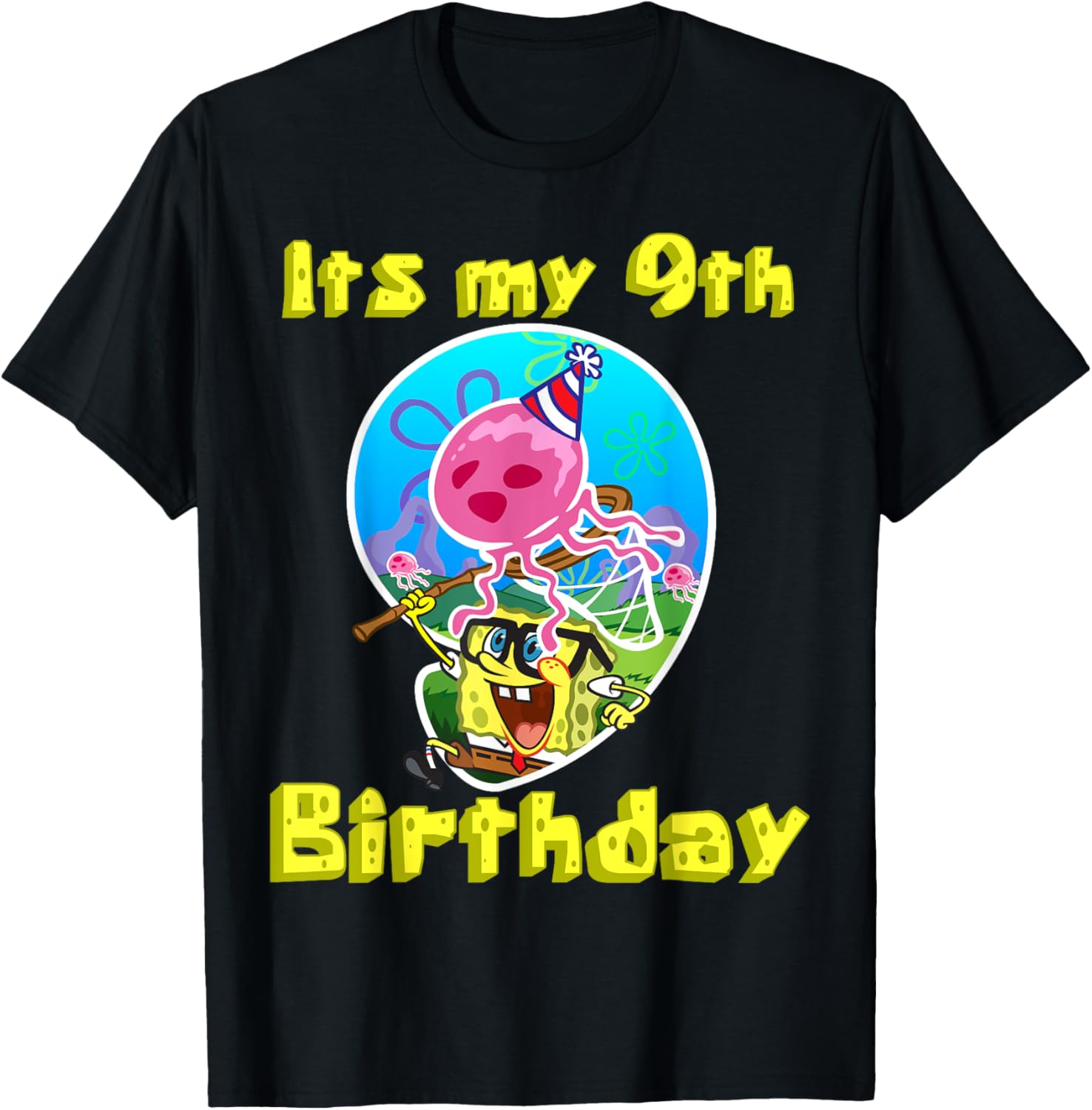 Mademark x SpongeBob SquarePants 9th Birthday T-Shirt Gift for Kids - 1