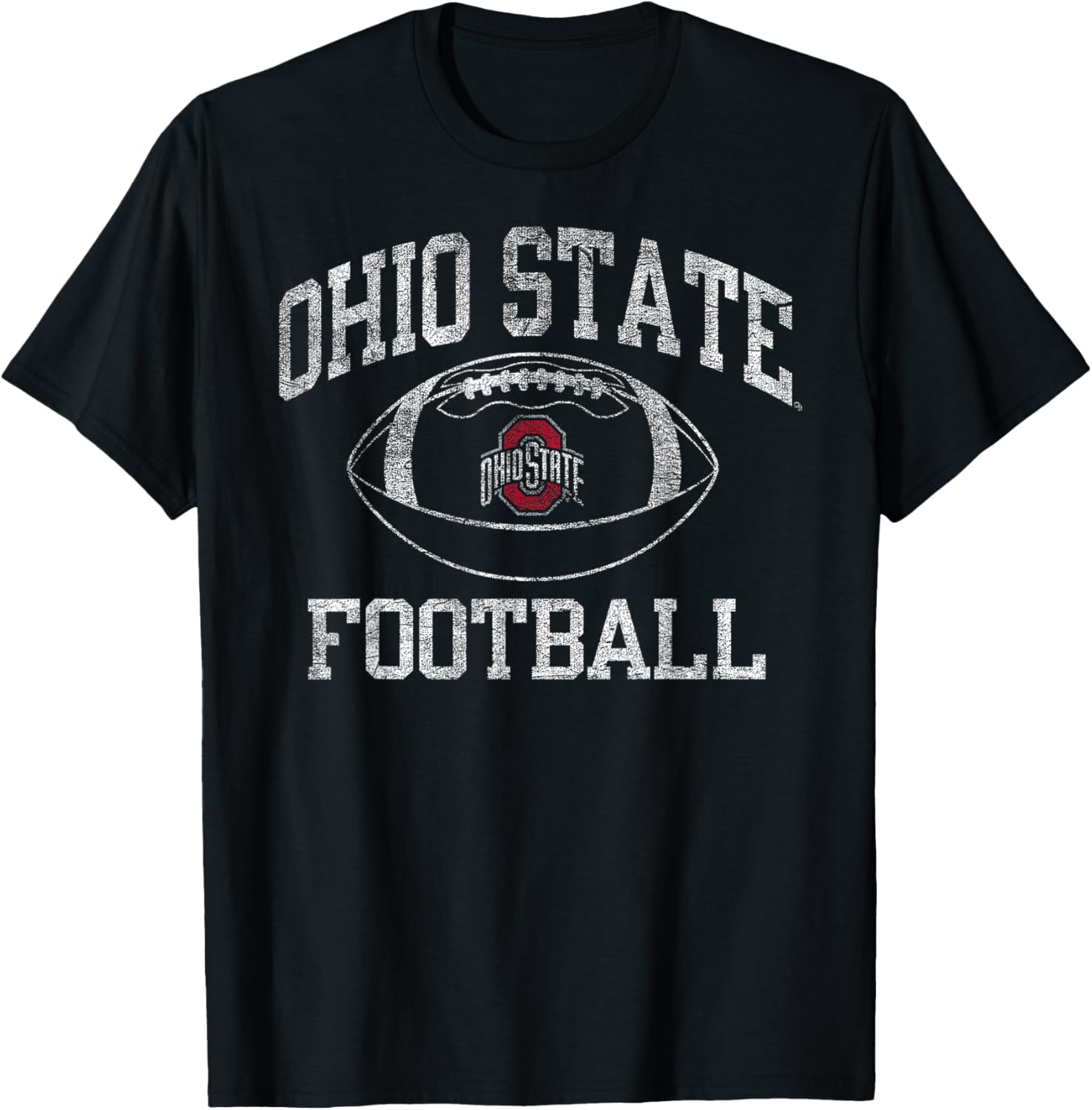 Ohio State Buckeyes Football Intensity Black T-Shirt for Fans and Players - 1