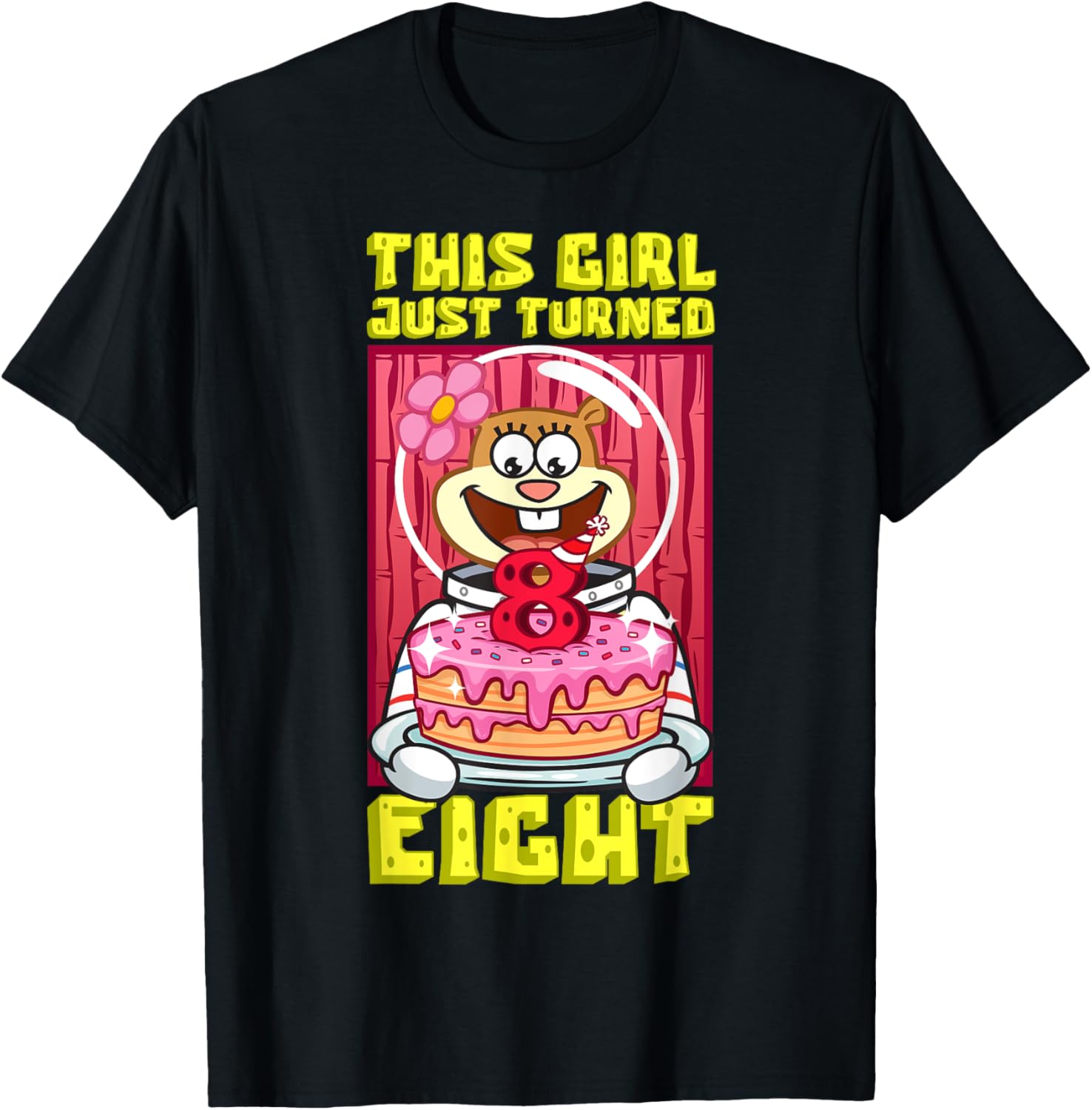 Mademark x SpongeBob SquarePants Sandy 8th Birthday Fun T-Shirt - 7