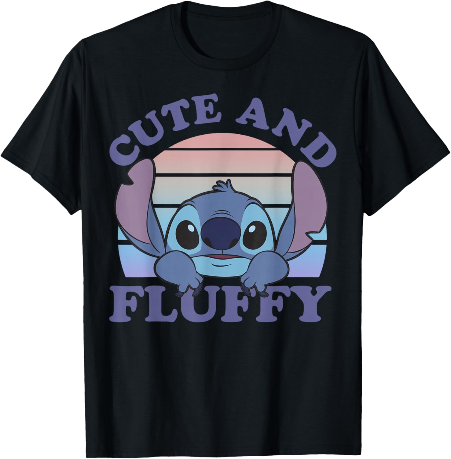 Cute Lilo & Stitch Fluffy Stitch Day Portrait T-Shirt for Disney Fans - 2